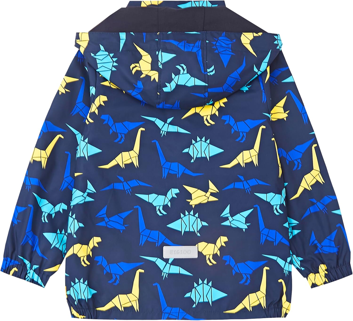 Boys Girls Waterproof Hooded Jackets Lightweight Soft Lining Kids Windbreaker Rain Coats - Image 3