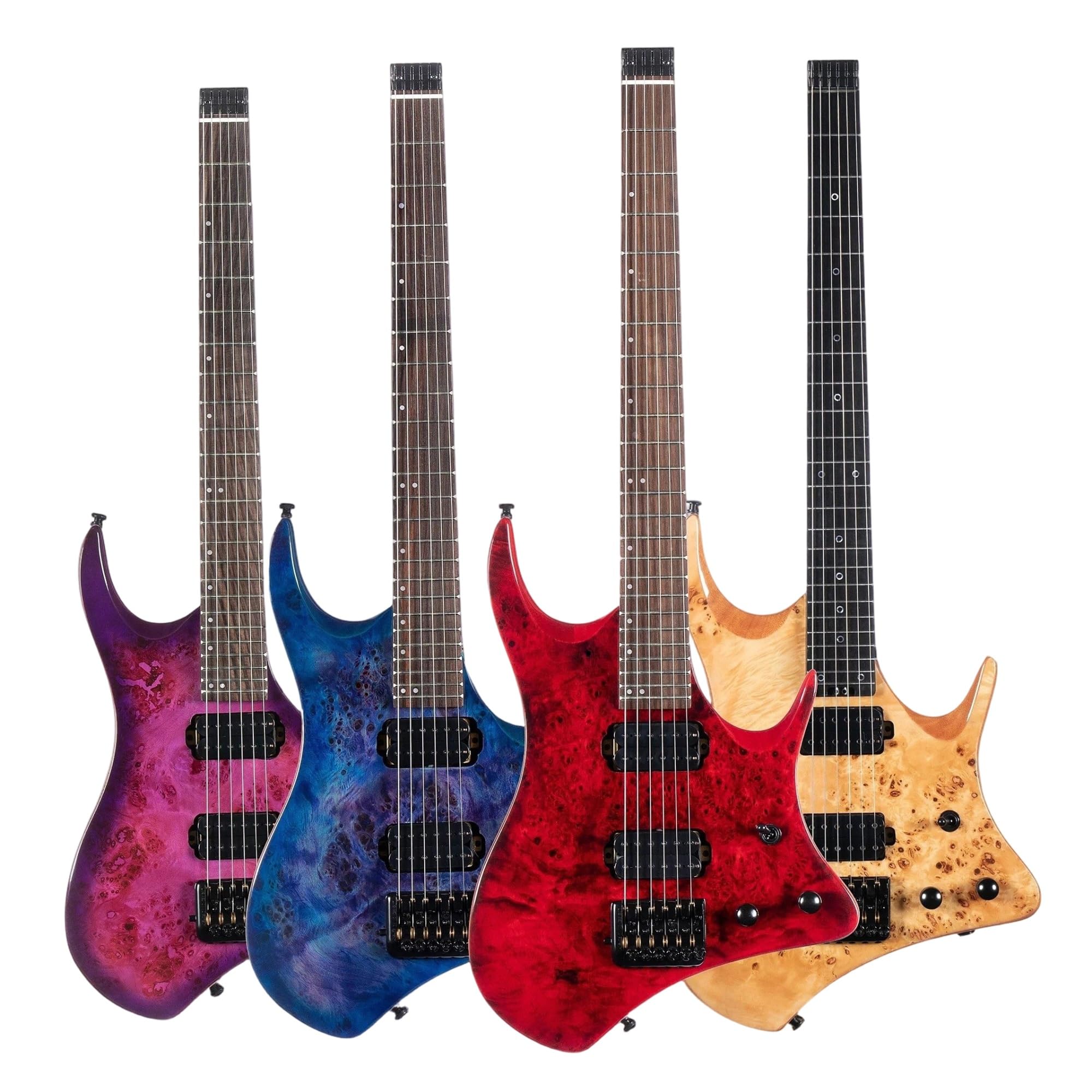 Standard Gitara Elektryczna Bezgłowy Przetwornik Humbucker Do Gitary Elektrycznej Jazzowej Odpowiedni Dla Początkujących I Dorosłych Ćwiczących Grę(Blue)
