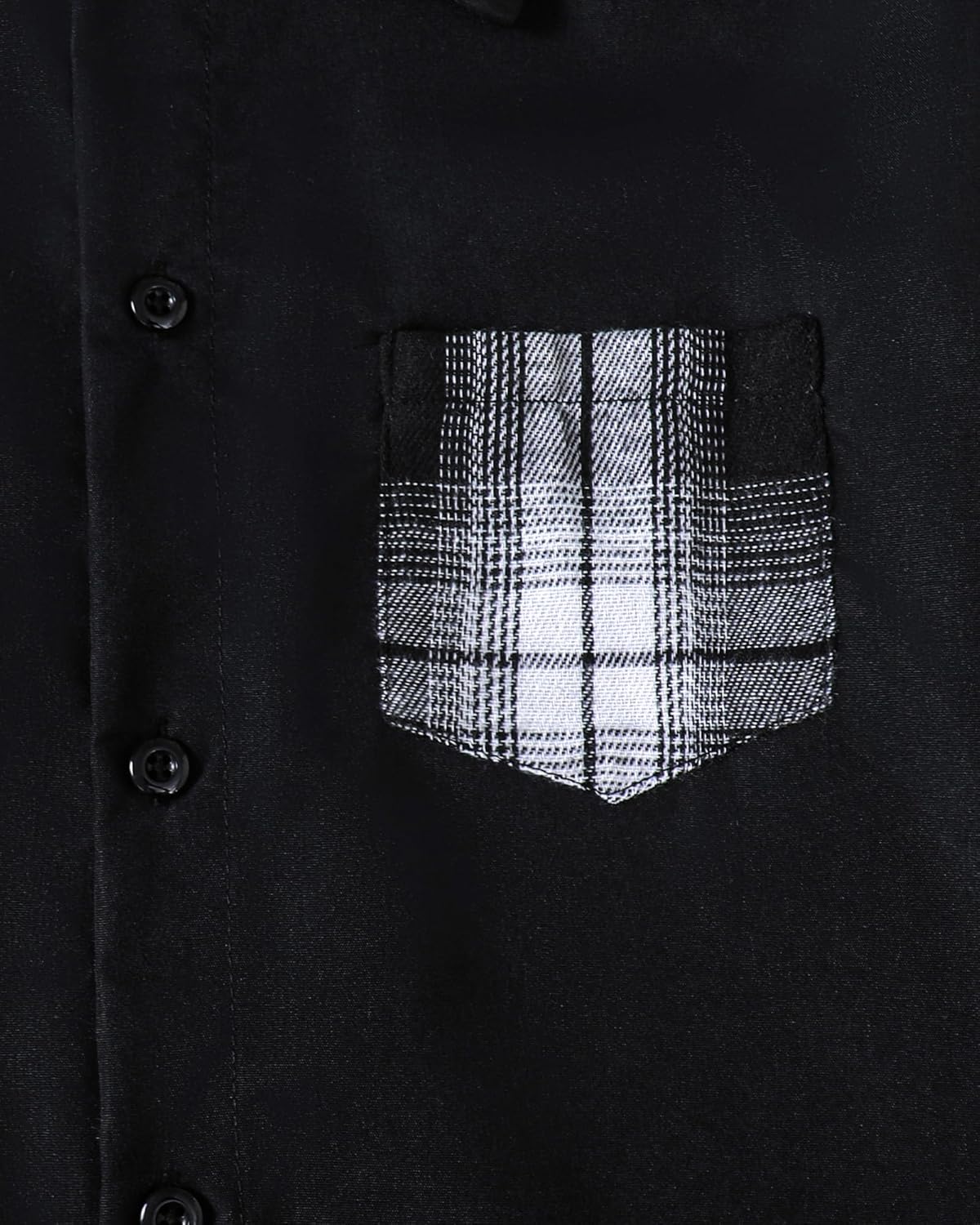 PureChapter Boys Button Down Shirt Fashion Long Sleeve Plaid Pocket Kids Clothes Fall Winter School Casual Shirt - Image 4