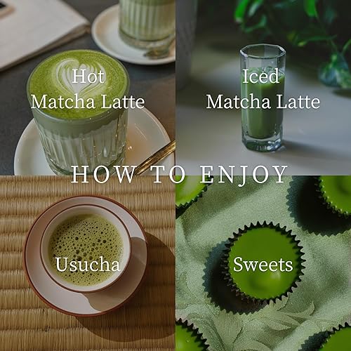 Miniatura 7 de Shizune Matcha, Shizuoka Harvest Essential Grade  Auténtico polvo de té verde matcha japonés, bolsa de 2.8 onzas