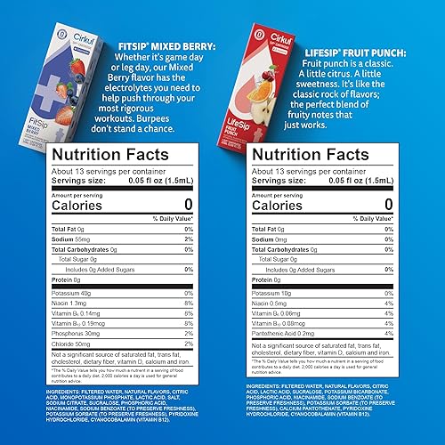 Miniatura 4 de Cirkul Kit de inicio de botella de agua de acero inoxidable blanco de 22 onzas con tapa azul, 2 cartuchos de sabor (1 ponche de frutas LifeSip y 1