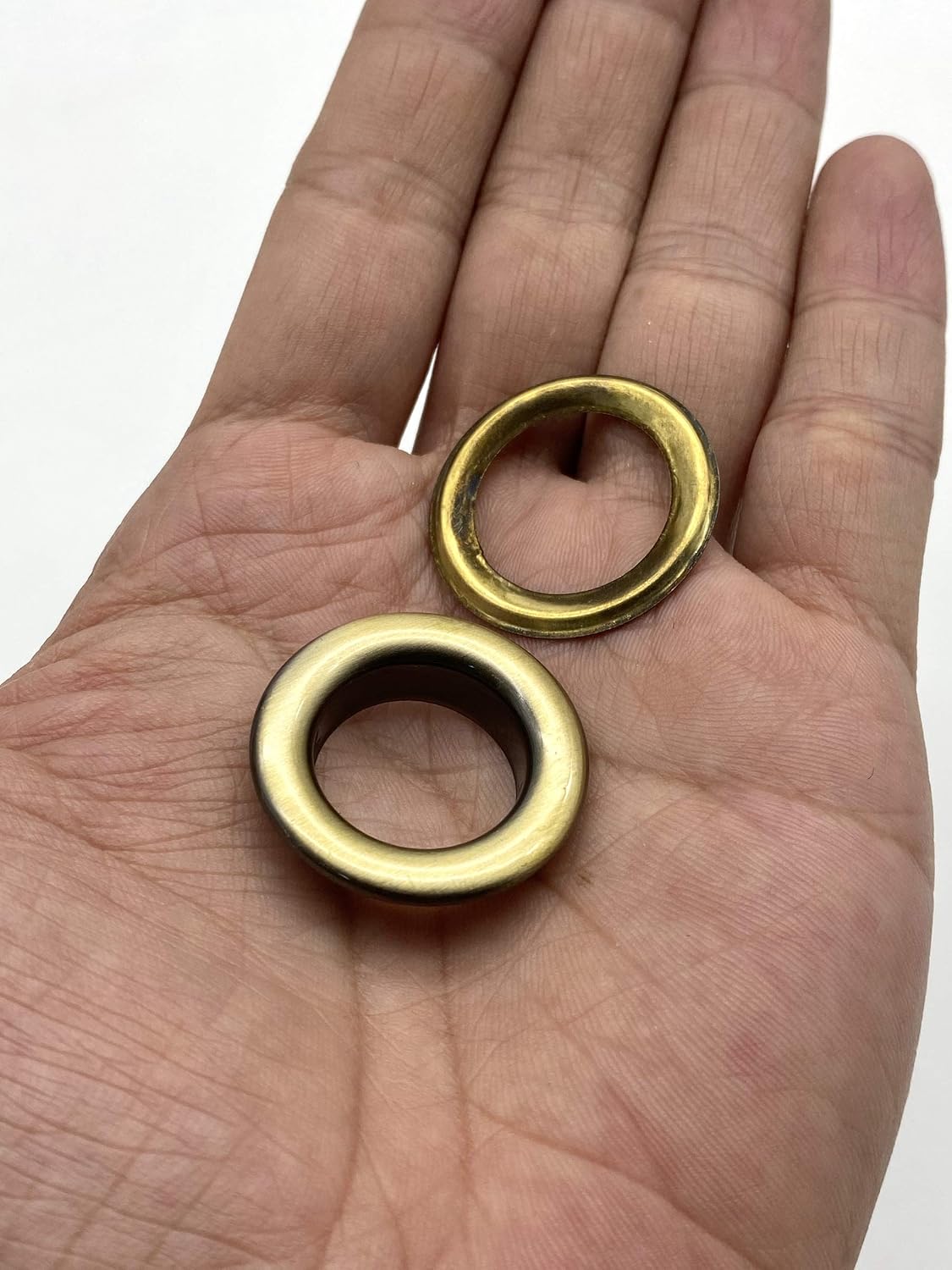 3dancraftit Stainless Brass Washable Round Eyelets Grommets and washers for Leather Purse Shoe Paper DIY Crafts Inner Size 11/16 Inch / 17mm Anti Bronze A67