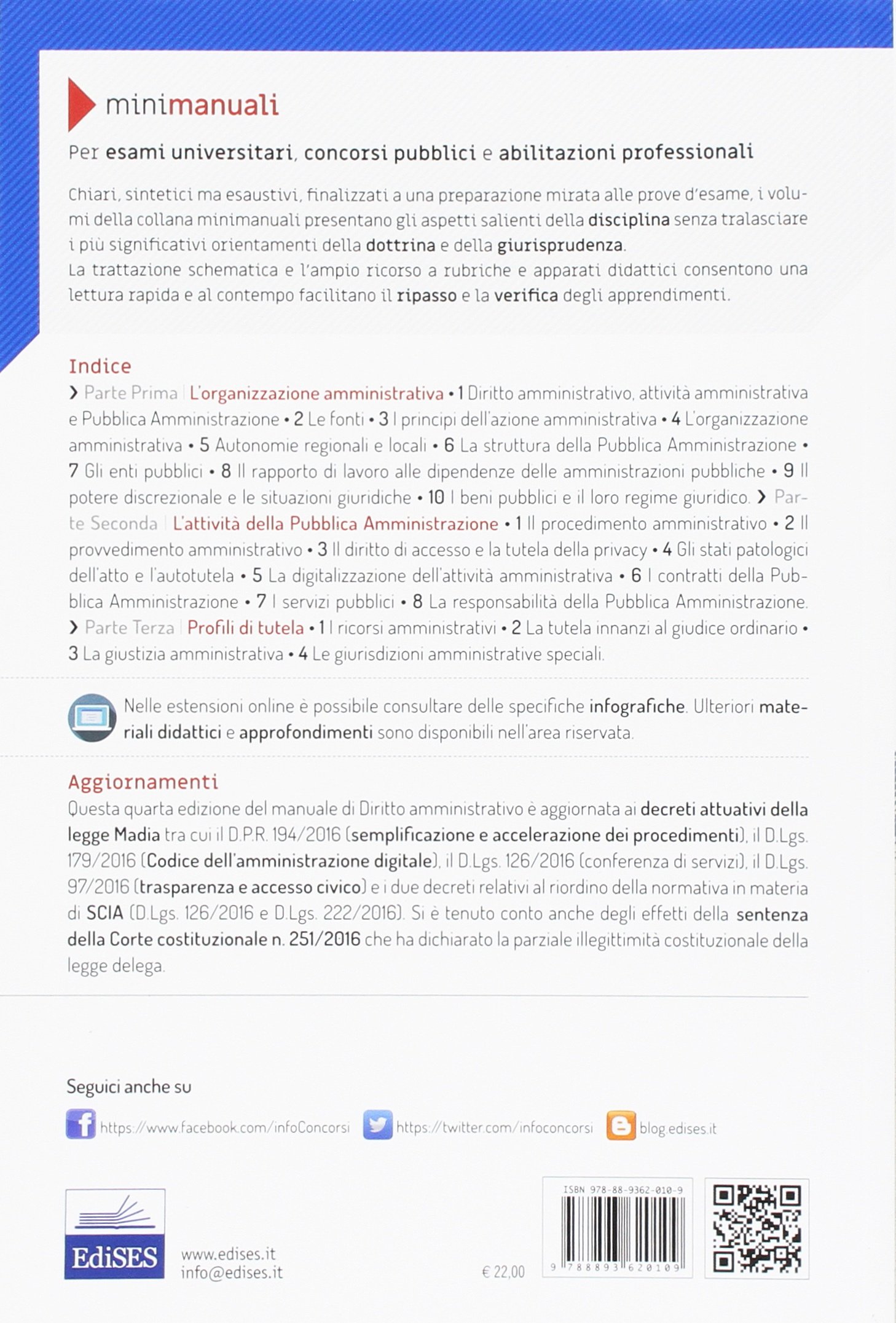 Mini manuali. Diritto amministrativo. Per esami universitari, concorsi pubblici e abilitazioni professionali. Con espansione online