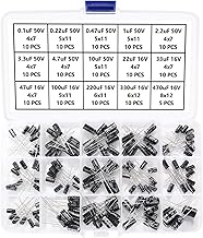 YIXISI 145 Stücke 15 Werte Bereich 0.1uF bis 470uF 16V 50V Elektrolytkondensator Sortiment Kit, Aluminium Elektrolytkondensator, Elkos Kondensator für TV, LCD-Monitor, Radio, Stereo