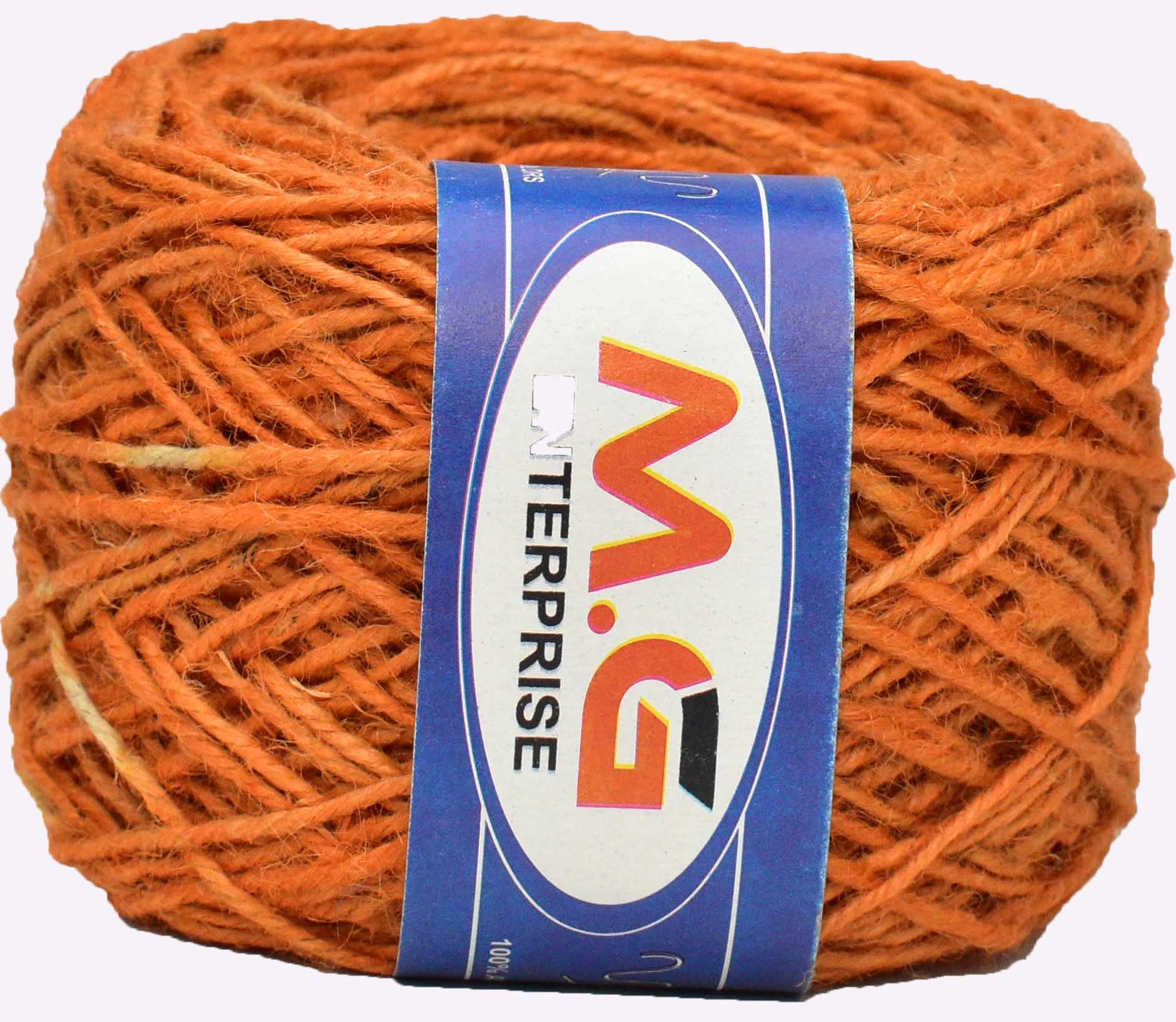 M.G ENTERPRISE 3 Ply/Twisted Macrame Jute Cord/Dori Thread Natural 200 mtr for Macrame DIY, Craft Work,Plant Hanger Ropes etc-IA Art-AJBA