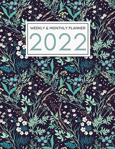 Weekly and Monthly Planner A4 2022: Weekly and monthly diary january 2022 - december 2022, With 2022 Calendar, Imortant Dates, Contact List and Password!