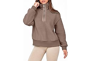 Comfy Teddy Bear Quarter Zip for Snuggly Warmth