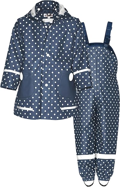 Playshoes Unisex Kinder Regen-set Regenlatzhose Regenanzug (2er Pack)