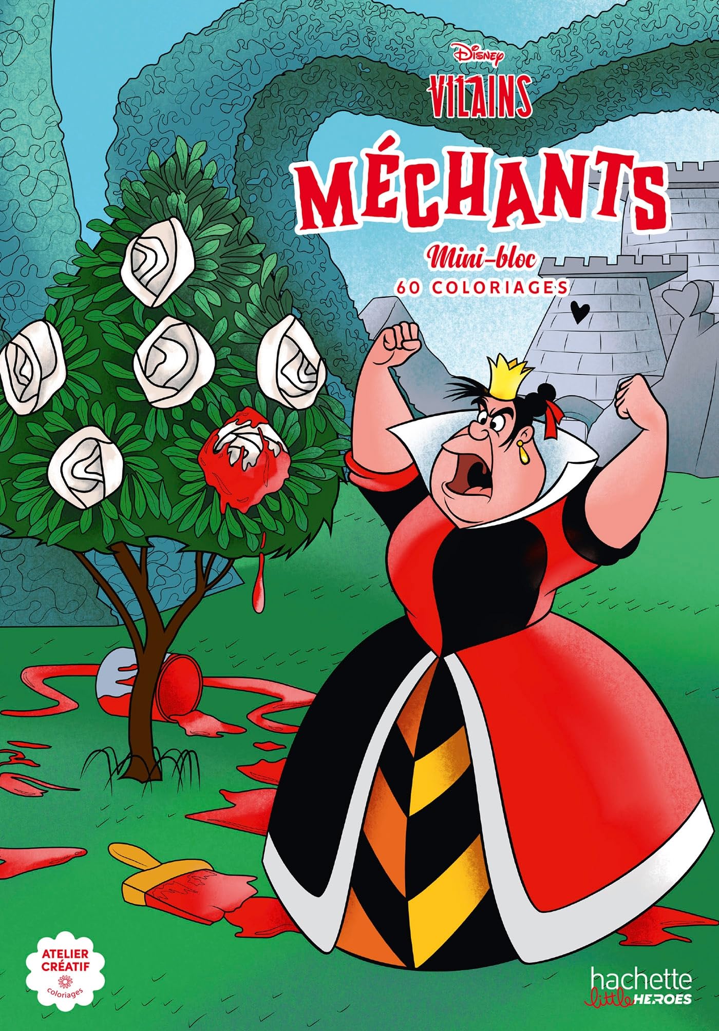 Mini-bloc Méchants: 60 coloriages