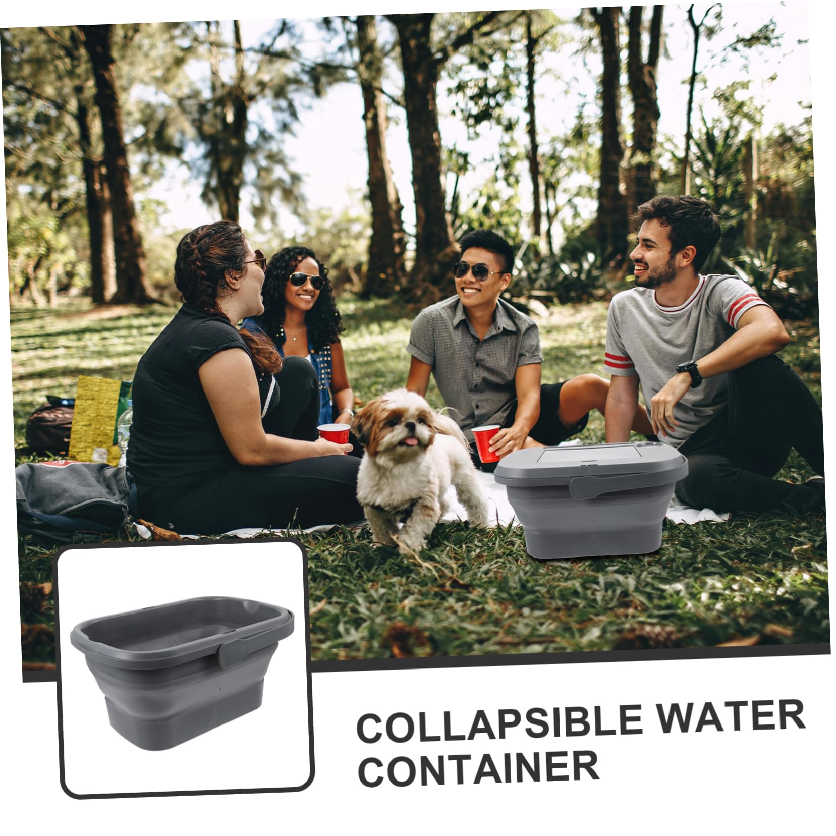 Sosoport Cesta Exterior Cubo De Lavado Almacenamiento Flexible Cubo De Agua Portátil