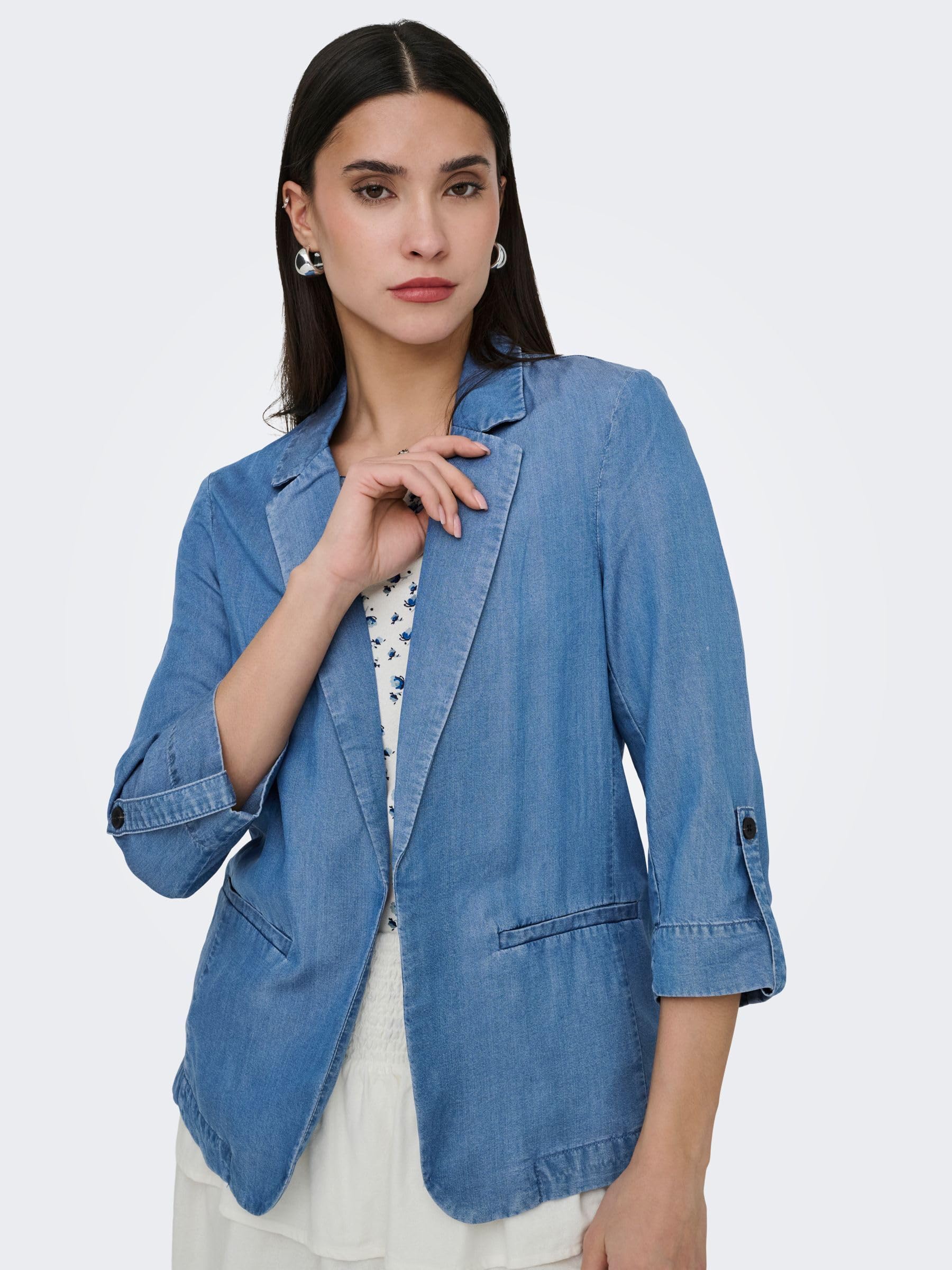 ONLY Onlcaro Charis 3/4-Blazer Wvn CC Donna