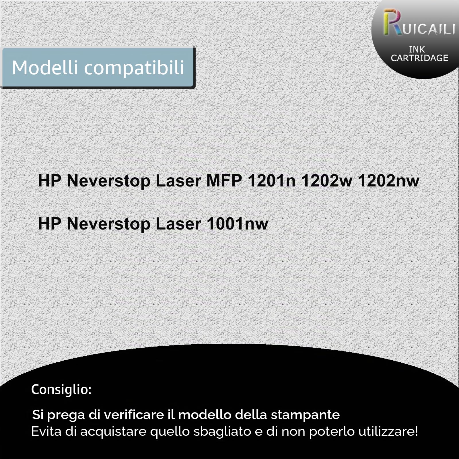 Unità tamburo 144A W1144A Stampa Nero 20000 pagine Compatibile per HP Neverstop Laser MFP 1201n 1202w 1202nw,Stampante Neverstop Laser 1001nw,1 Pacchetto Nero W1144A Unità tamburo