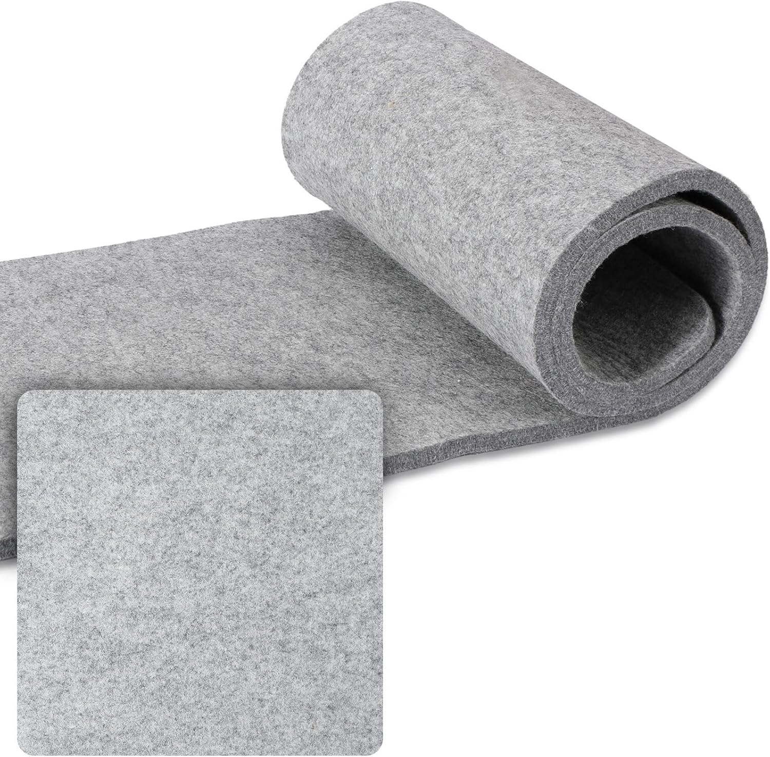 Nuanchu 2 Pack Large Wool Pressing Mat 15" x 59" and 10" x 10" Wool Ironing Mat Felted Wool Ironing Pad Sewing Machine Muffling Mat Iron Board for Quilters Quilting Supplies and Notions Accessories