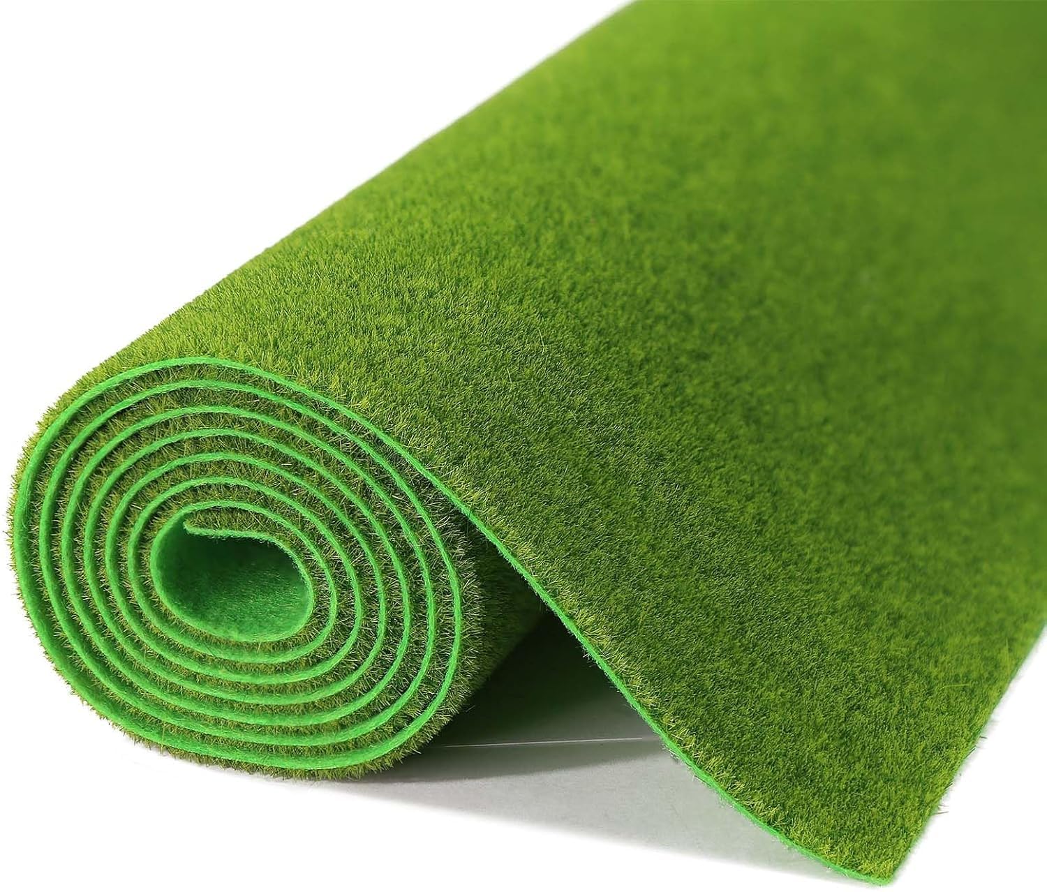 2 x 6 Feet Artificial Grass Floor Mat, Green, Synthetic Turf Roll for Garden, Lawn, Landscape Decoration-image-45