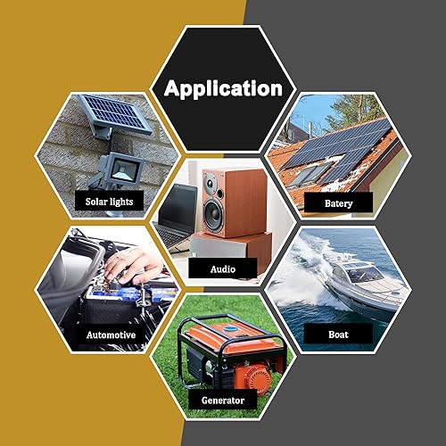 Miniatura 6 de HiFind Cable azul de alimentacióntierra de calibre 4, calibre 4, 4 AWG, cable de batería de soldadura suave al tacto transparente True Spec para