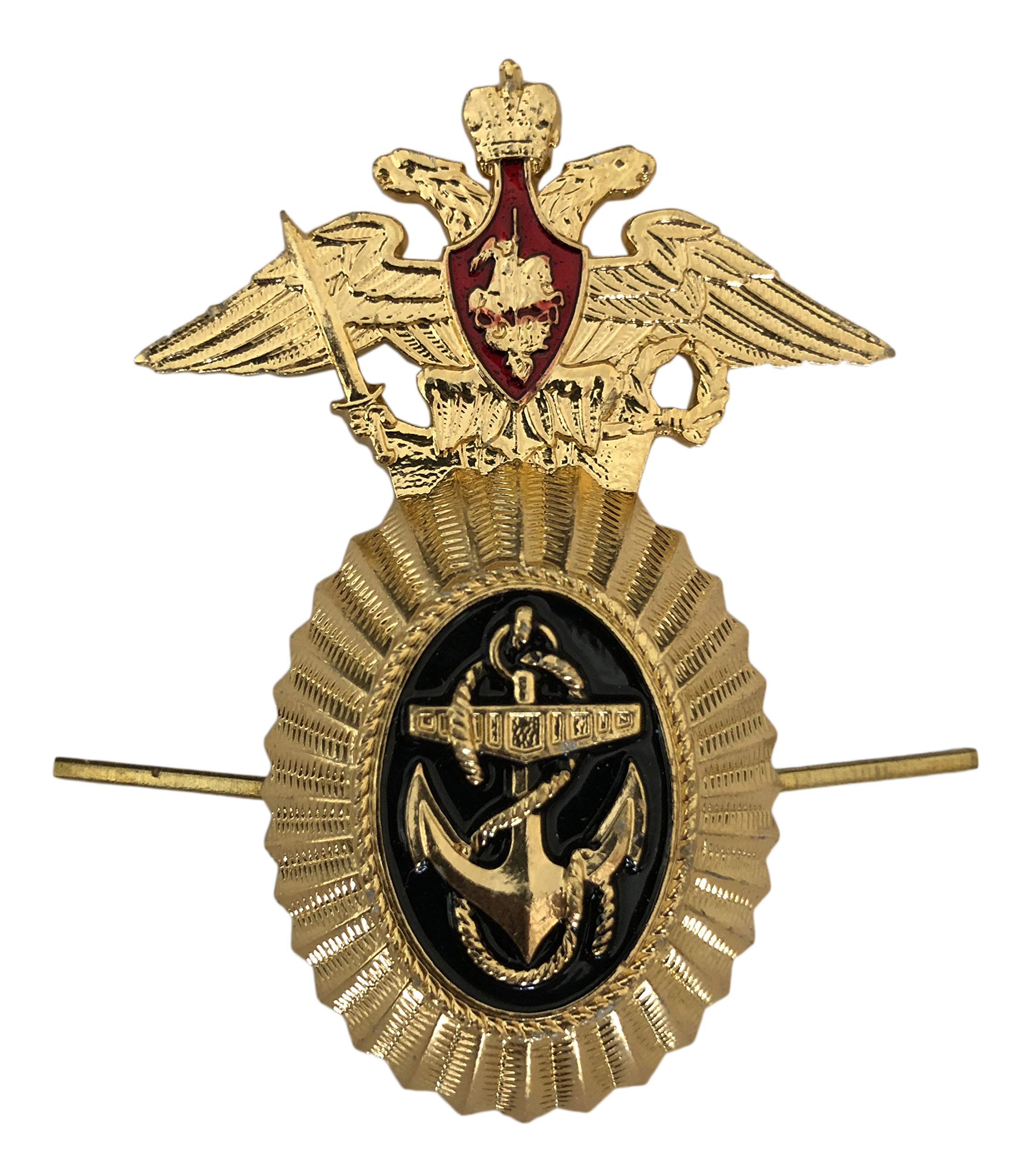 Ganwear Russian Navy Admiral Cap Hat Ushanka Badge
