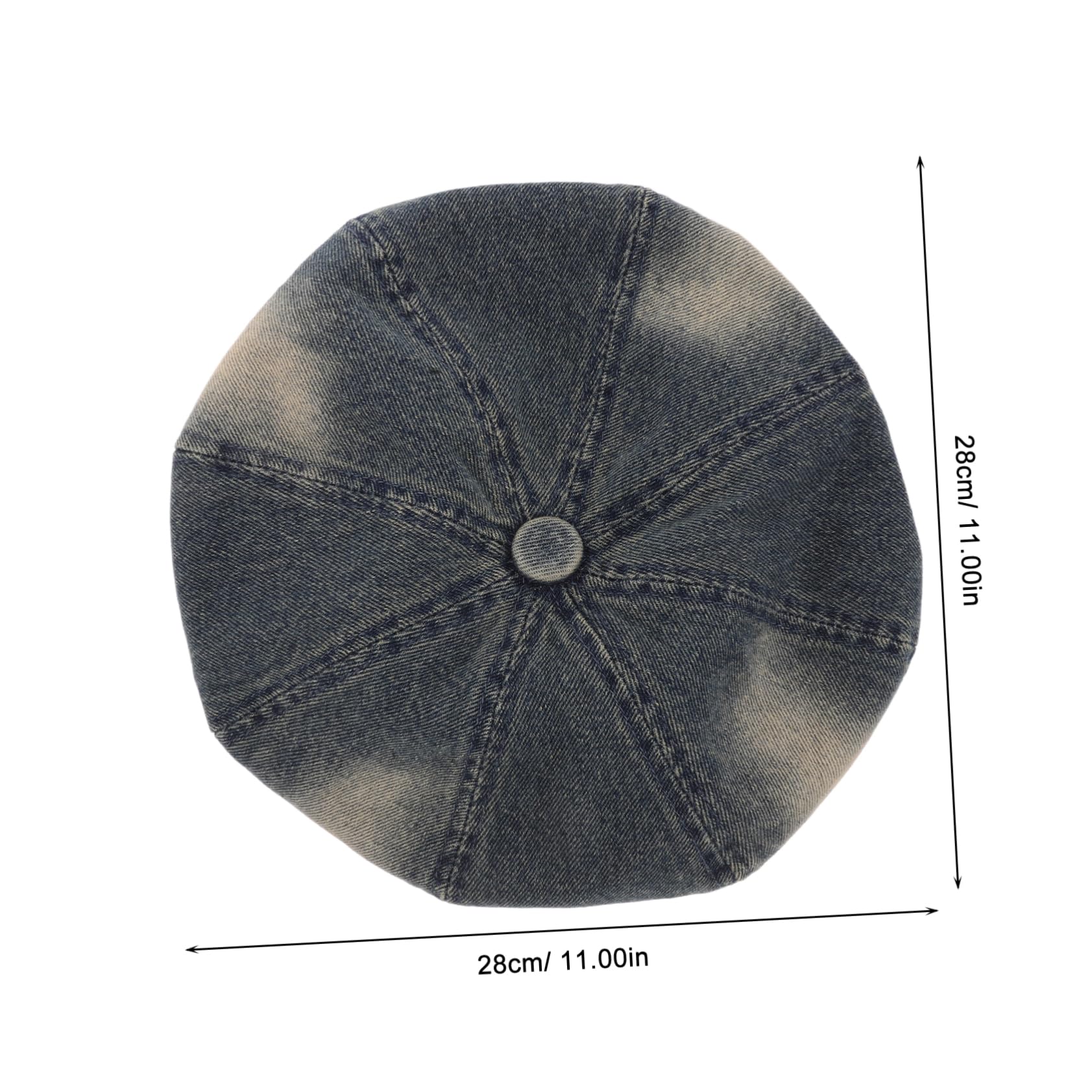 BESPORTBLE Vintage French Beret Hat for Women Artistic Painter Style Comfortable Cotton for Everyday Wear and Special Occasions Dark Blue