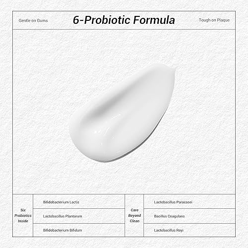 Miniatura 3 de SP-6 Pasta dental blanqueadora en paquete de 2 con 6 cepas probióticas y pasta dental de aliento fresco – Sin flúor, cuidado oral seguro