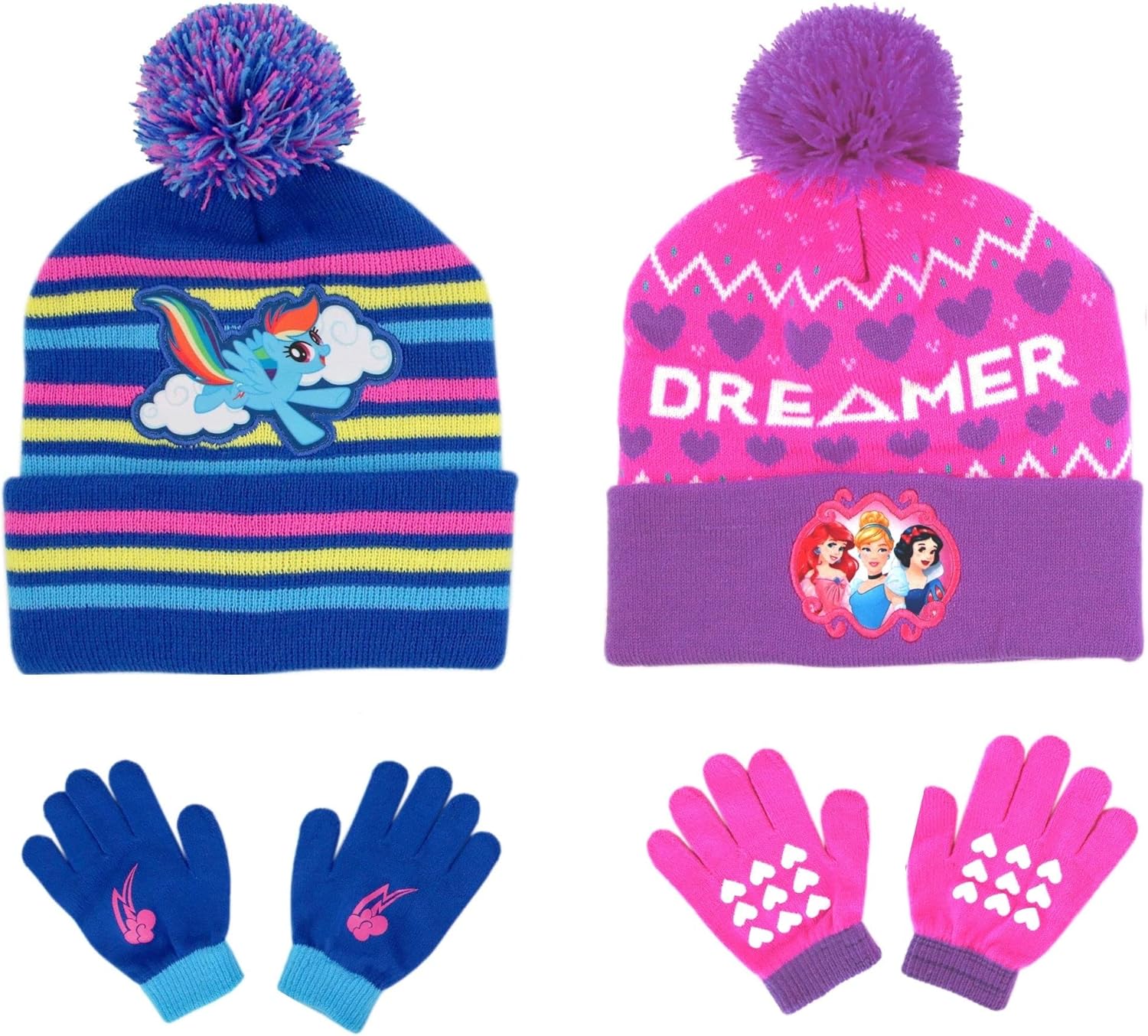 2 Pack, Toddler Winter Hat, Kids Gloves or Mittens, My
