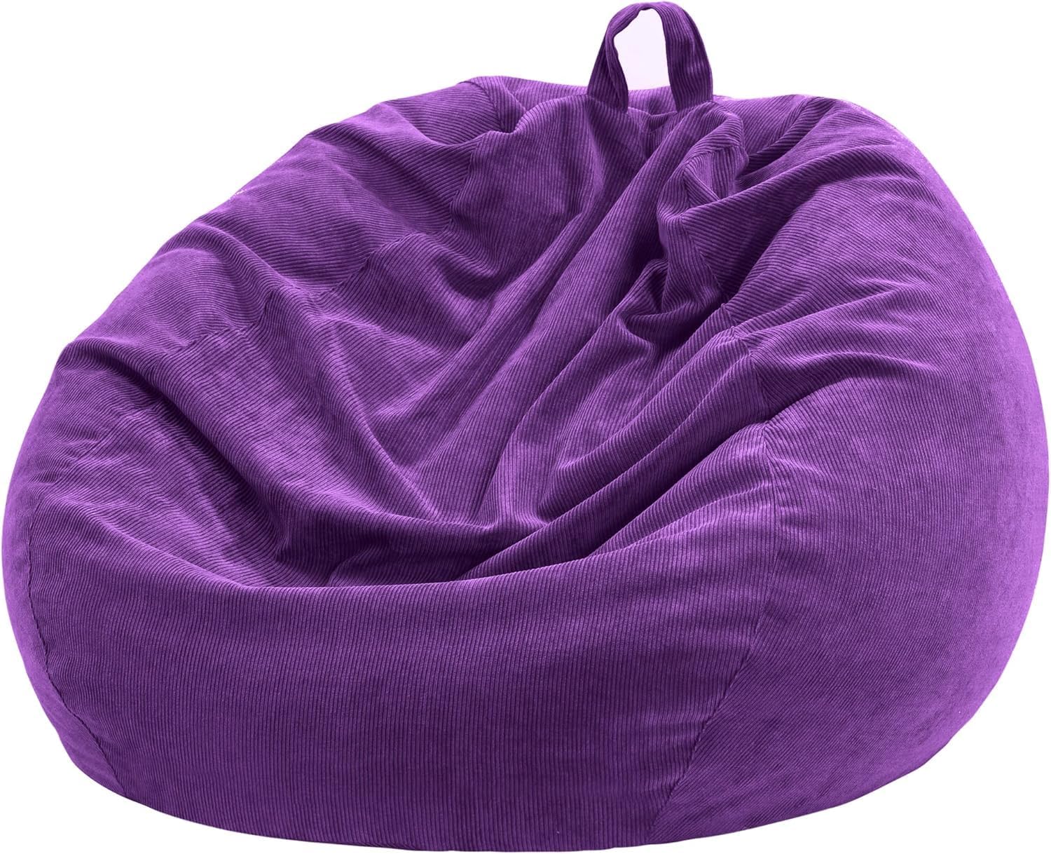 Nobildonna Bean Bag Chair Cover (No Filler) for Kids Beanbag Stuffed Animal Storage Without Filling Plush Toys Holder and Organizer Soft Premium Corduroy 200L