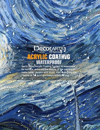 Miniatura 7 de DECORARTS - Serie de pinturas enmarcadas de Vincent Van Gogh favoritos  impresión giclée de arte en lienzo