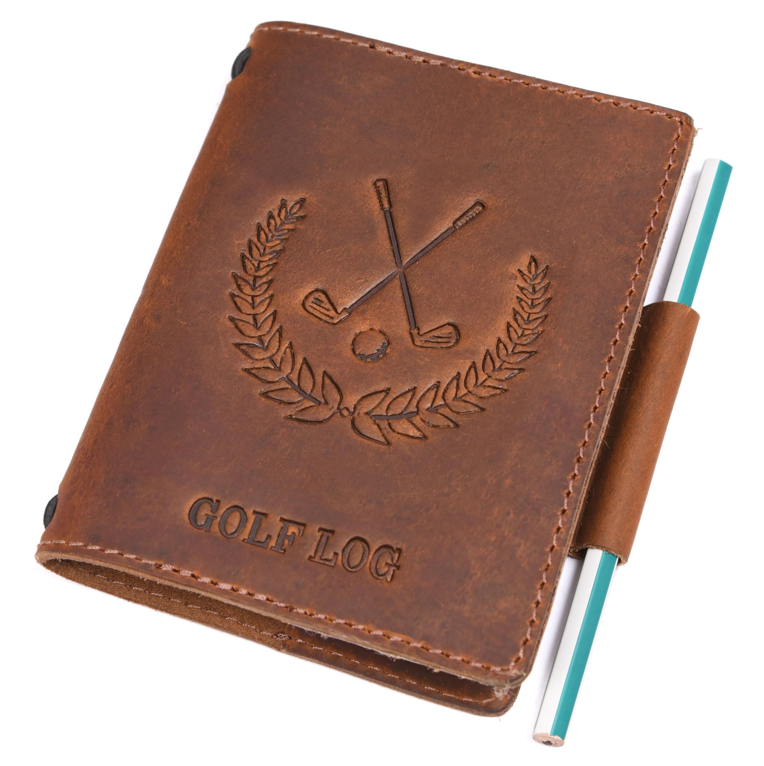 Rustic Roots Leather Golf Log Book Handmade Canada Refillable