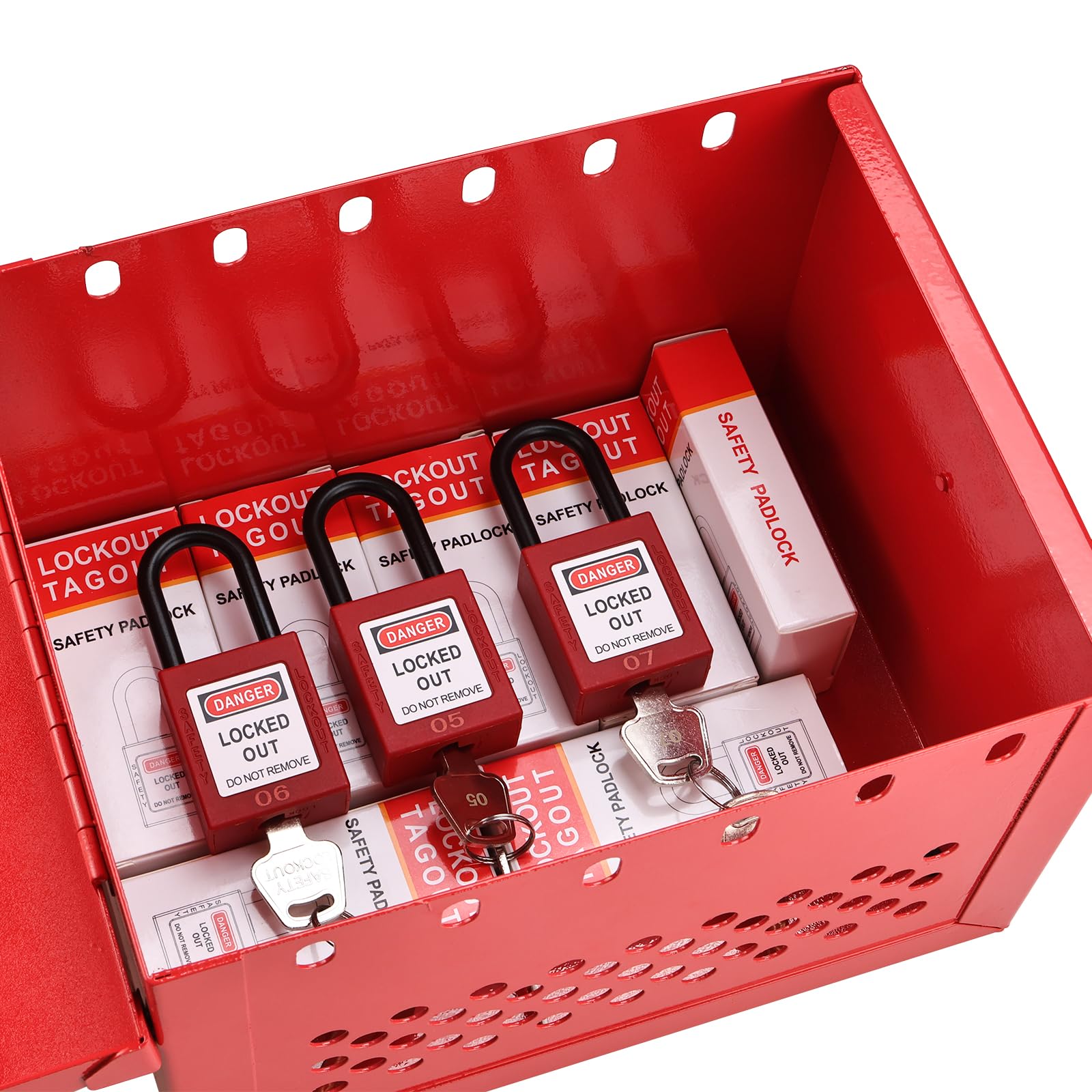 Hiloto 「NewLevelUnlocked」 Special Box Amazon.com: RealPlus Large Lockout Tagout Box Portable Loto