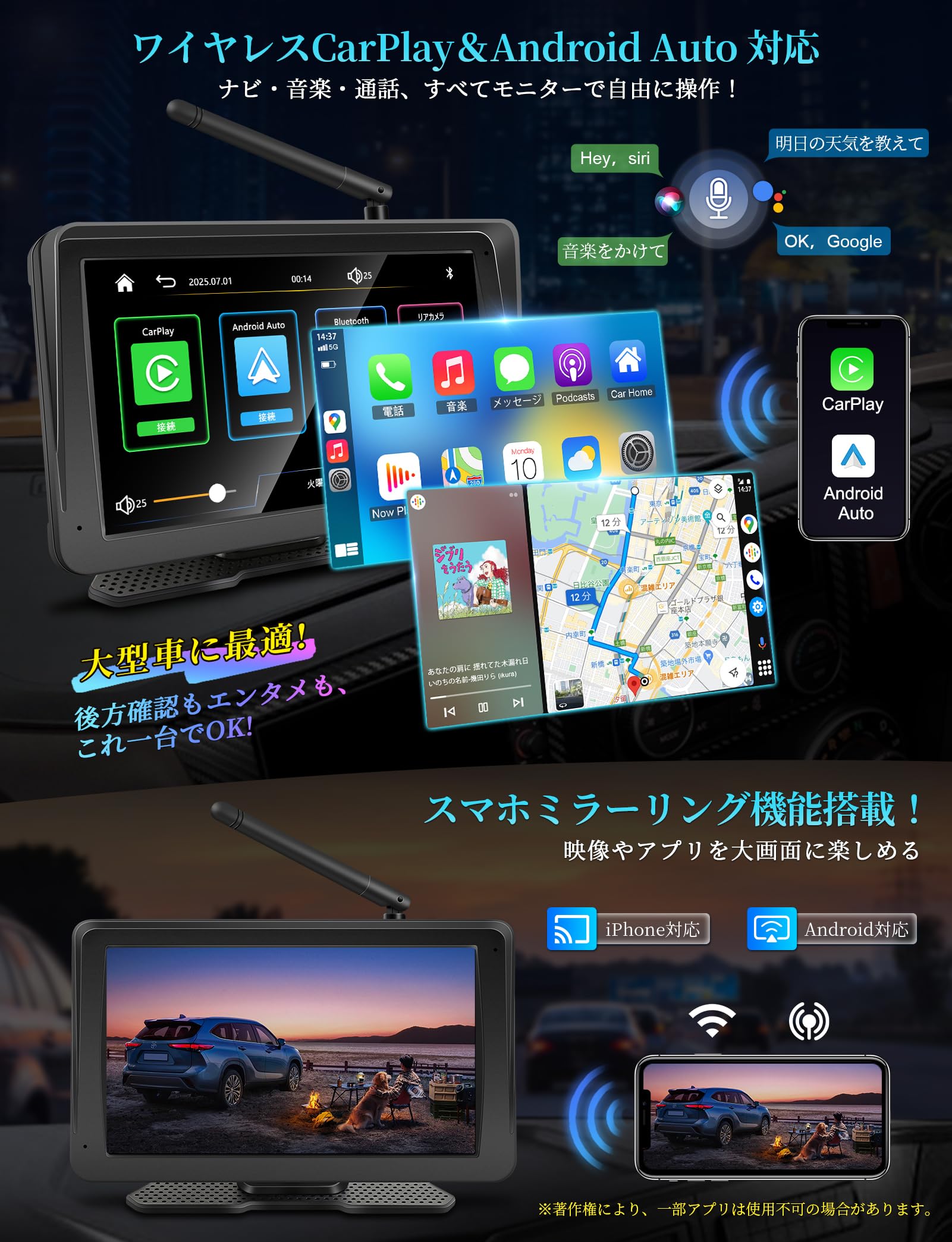 新品未使用】URVOLAX バックカメラモニターセット ワイヤレス Amazon