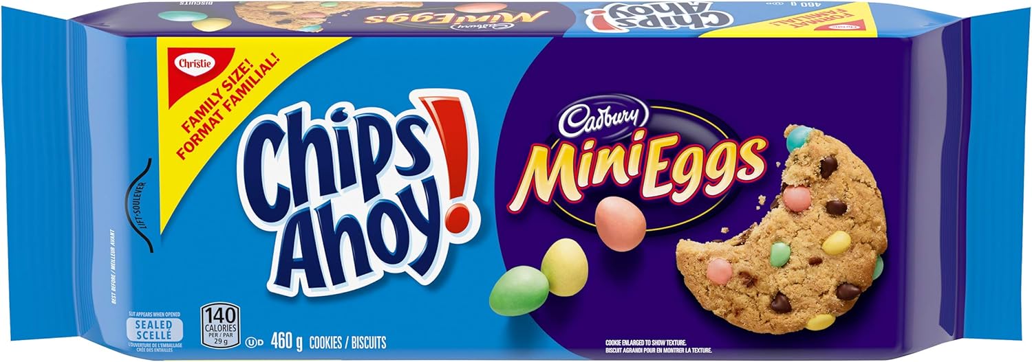 Chips Ahoy! Cadbury Mini Eggs Chocolate Chip Cookies, Easter Cookie