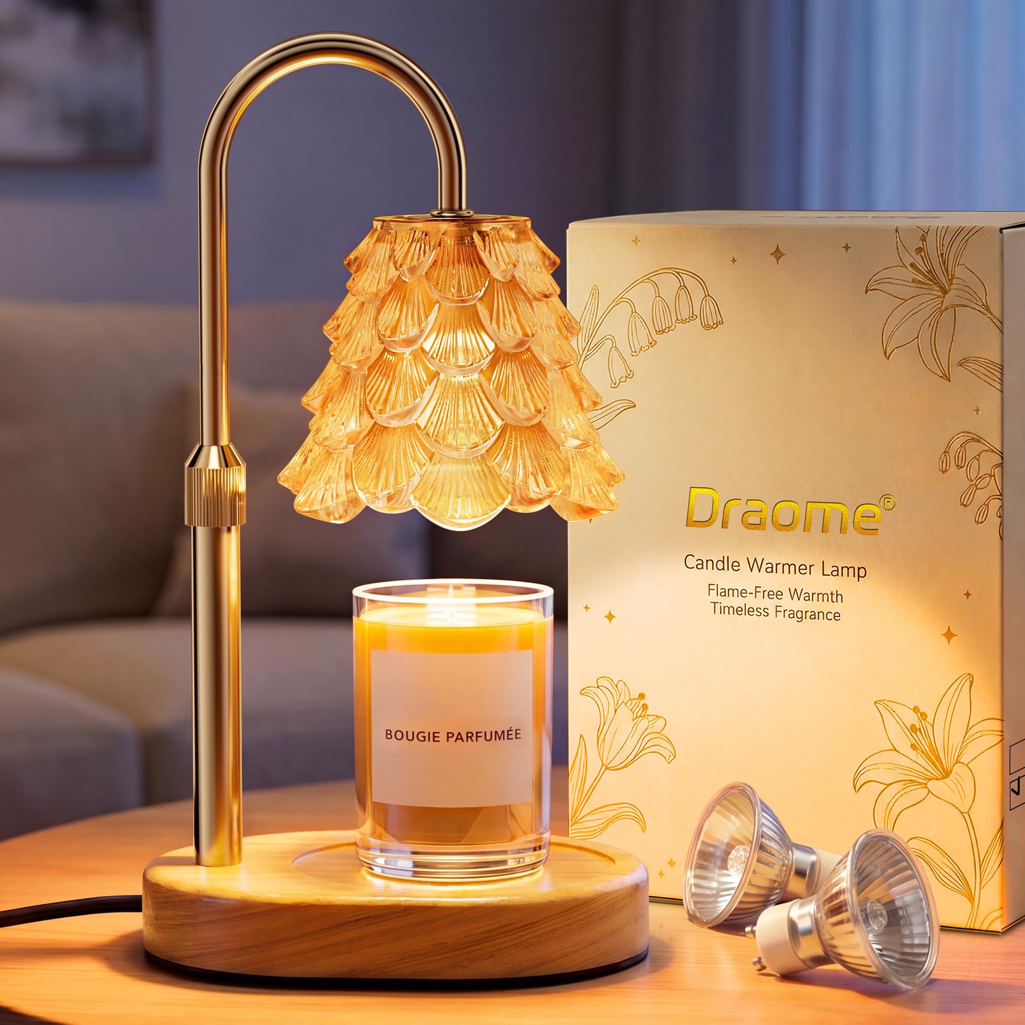 Draome Candle Warmer Lamp Gifts for Women Birthday - Dimmable & Timer