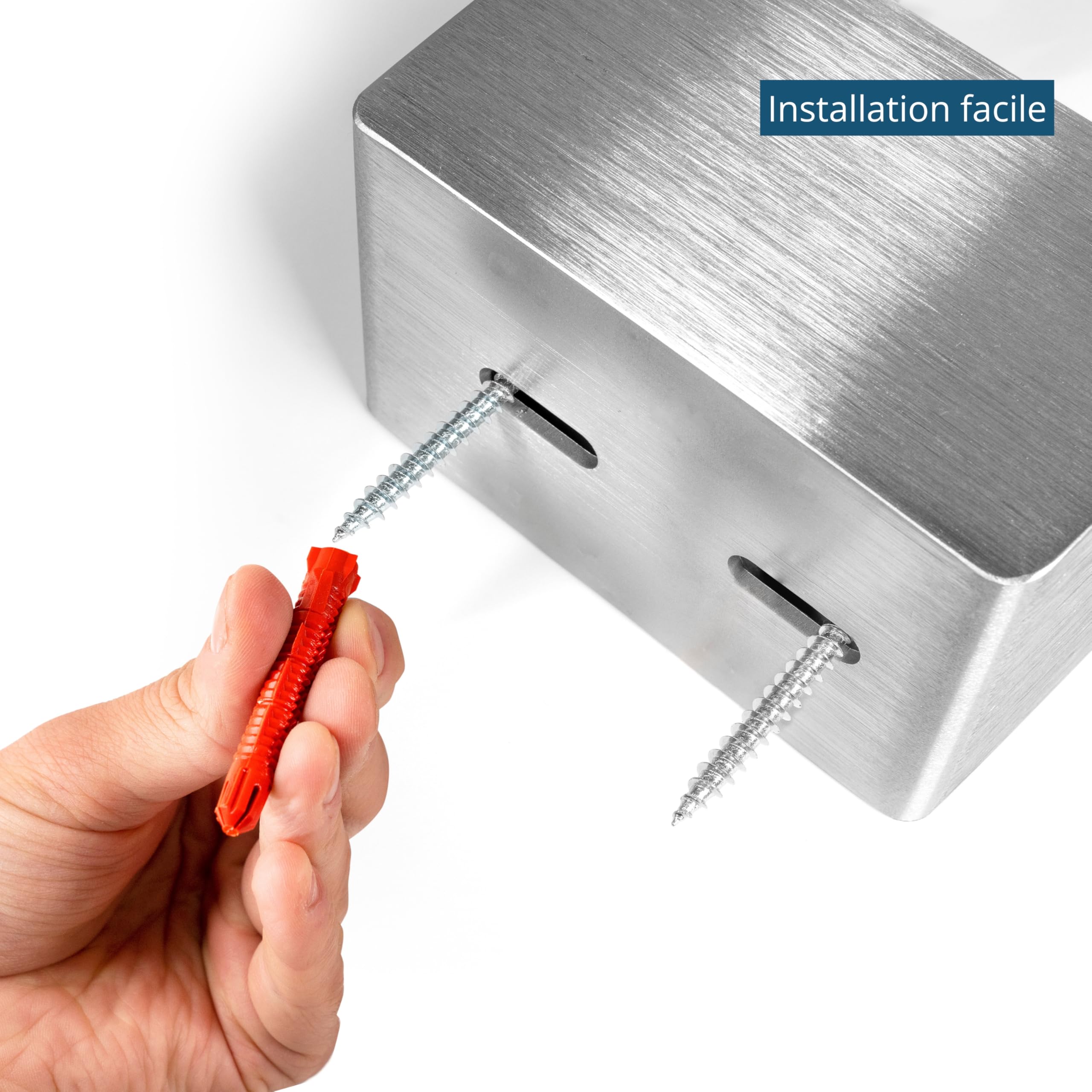 masunt dépôt de clés 520 M Code | coffre-fort à clés haute qualité avec serrure à combinaison | fabriqué en acier inoxydable V2A massif | adapté à l'usage extérieur | taille compacte | argent