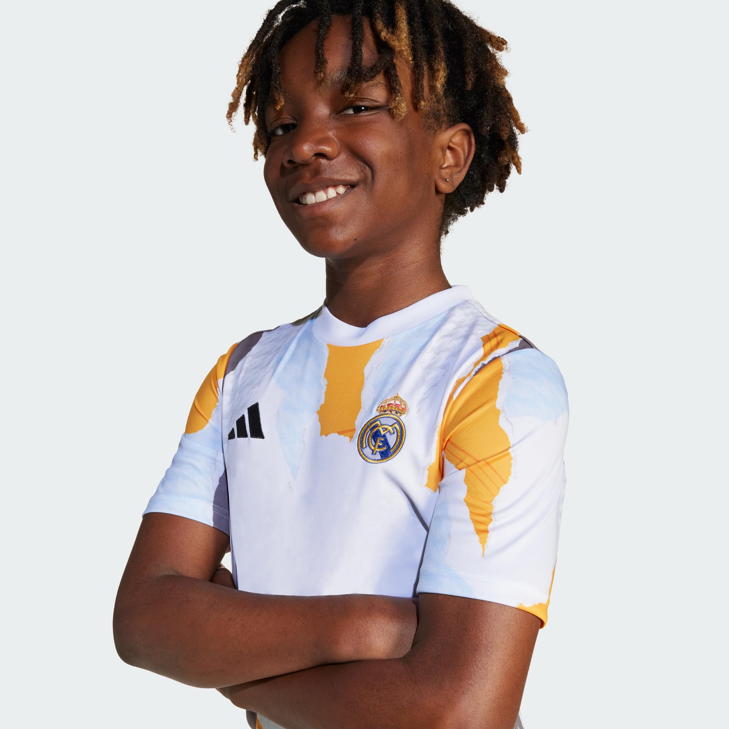 adidas Real Madrid 24/25 Pre-Match Çocuk Forma Beyaz 140