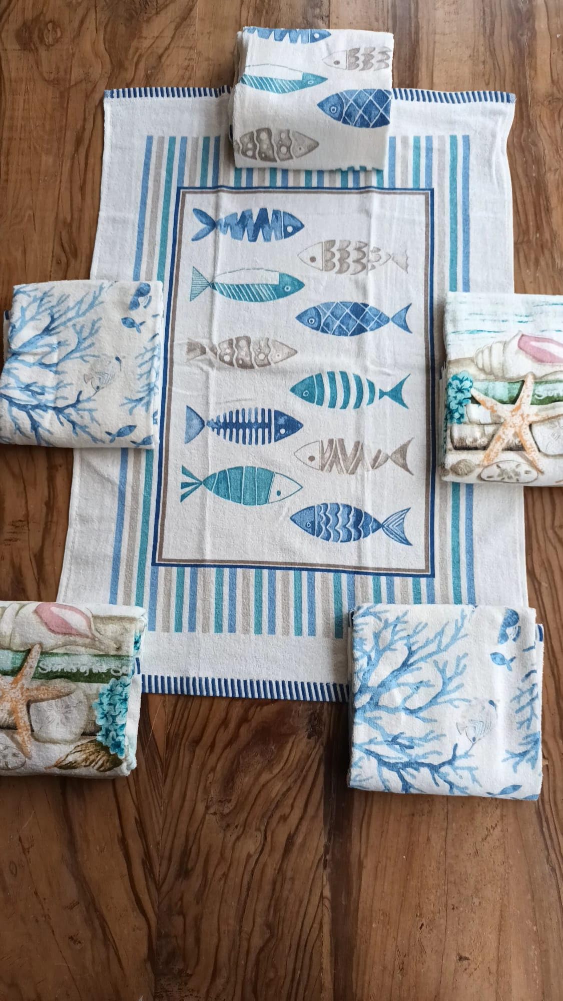 Countri Geschirrtücher 6er Pack - 100% Baumwolle 50x70cm Mit Schlaufe