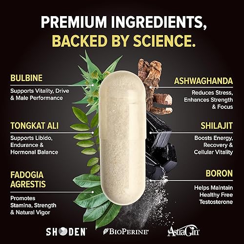 Miniatura 3 de Nutrex Research Soporte de testosterona Alpha-T Magnum para hombres | Suplemento anabólico con Tongkat Ali, Fadogia Agrestis, Shilajit y Ashwagandha