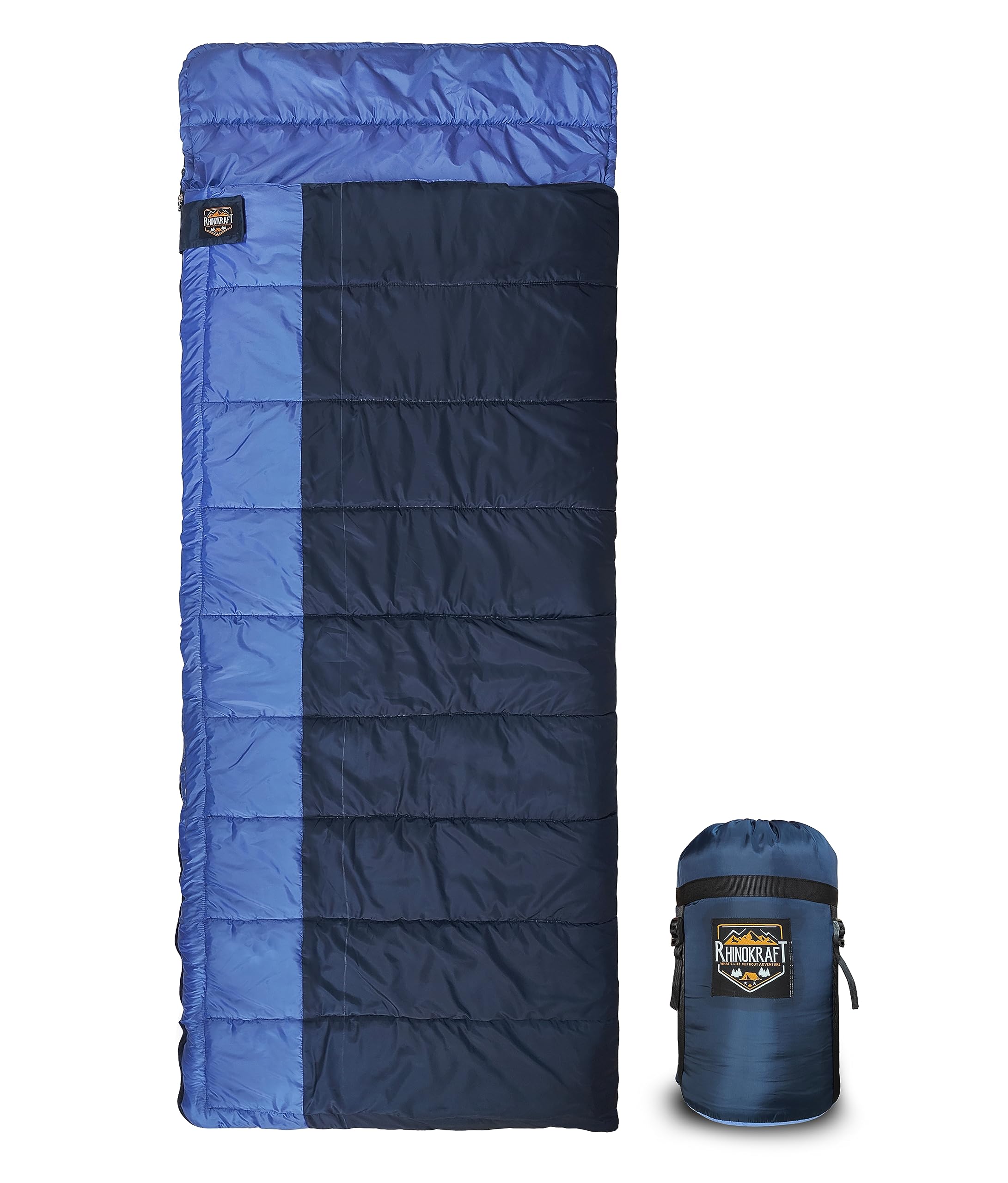 Camping Sleeping Bag - 3 Season Warm & Cool Weather - Summer, Spring, Winter, Lightweight, for Adults & Kids - Camping Gear Equipment, Traveling and Outdoors