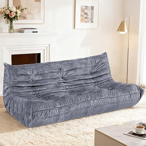 Miniatura 35 de HABUTWAY Puf Otomano, Reposapiés, Silla junto a la Chimenea, Sofá Puf Perezoso de Espuma Viscoelástica para Sala de Estar, Dormitorio, Dormitorio