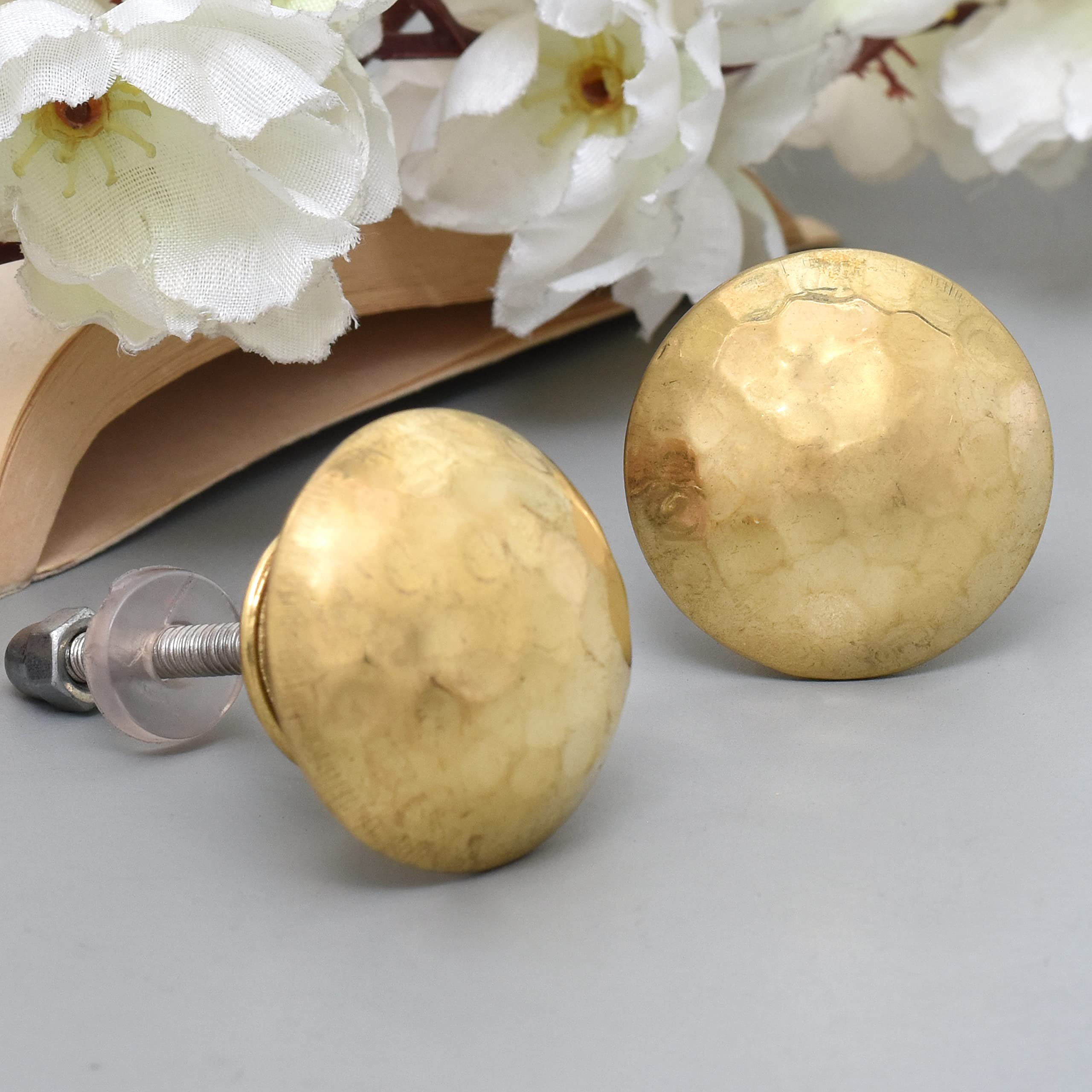 IndianShelf Pack of 10 Knobs | Brass Farmhouse Pulls | Gold Modern Knobs | Round Kitchen Knobs and Pulls for Cabinets | Bathroom Drawer Pulls (B0BLSCF54Z) Amazon Price History, Amazon Price Tracker