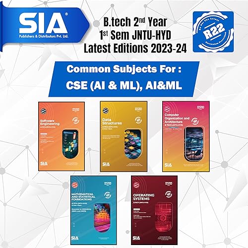 B.Tech Ii-Year I-Sem Jntu-Hyd Common To (Cse (Ai &amp; Ml), Ai&amp;Ml (Mathematical And Statistical Foundations, Data Structures, ) (Set Of 5 Books) Latest 2023-24 Edition