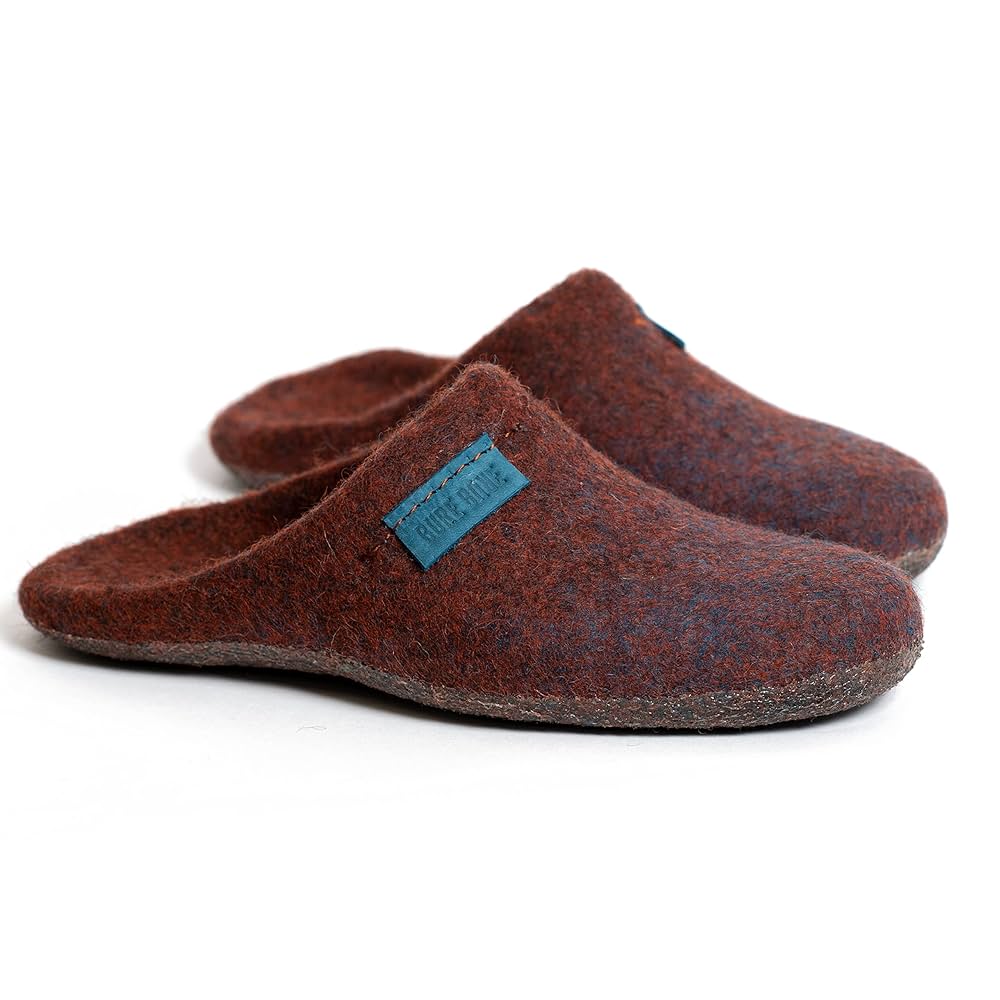 Amazon.com: BureBure Felted Wool Slides Slippers for Men