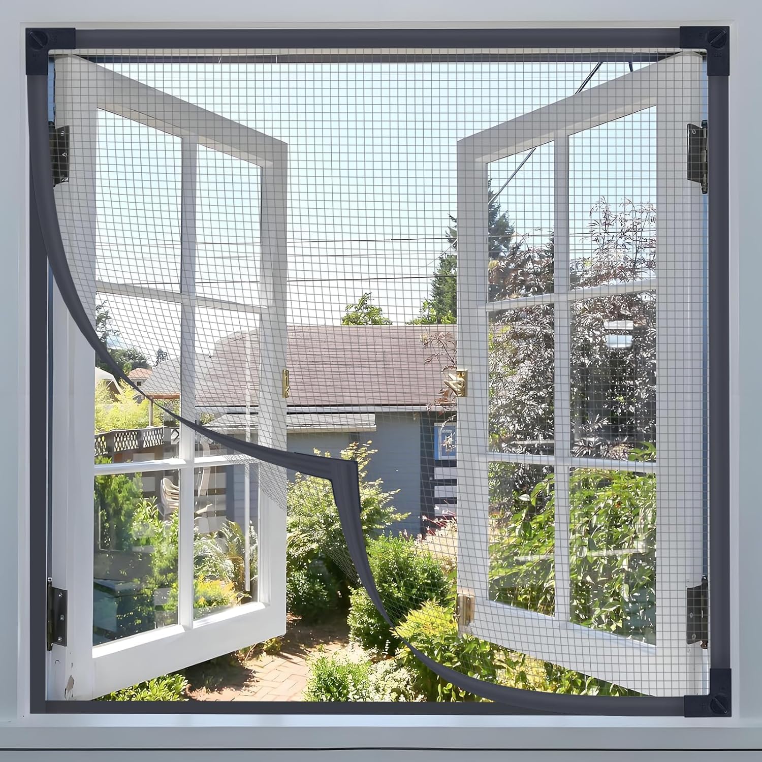 Moustiquaire magnetique fenetre pour aerer les nuits d'ete serein