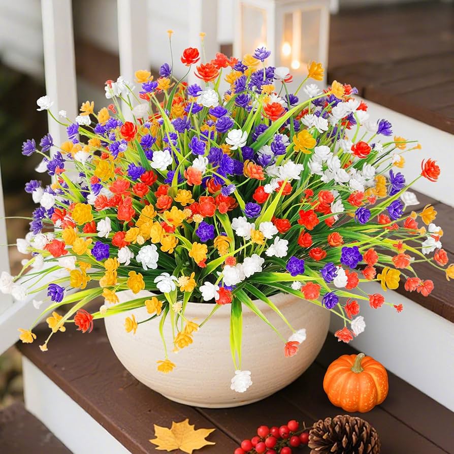 Amazon.com: TURNMEON 20 Bundles Artificial Flowers for