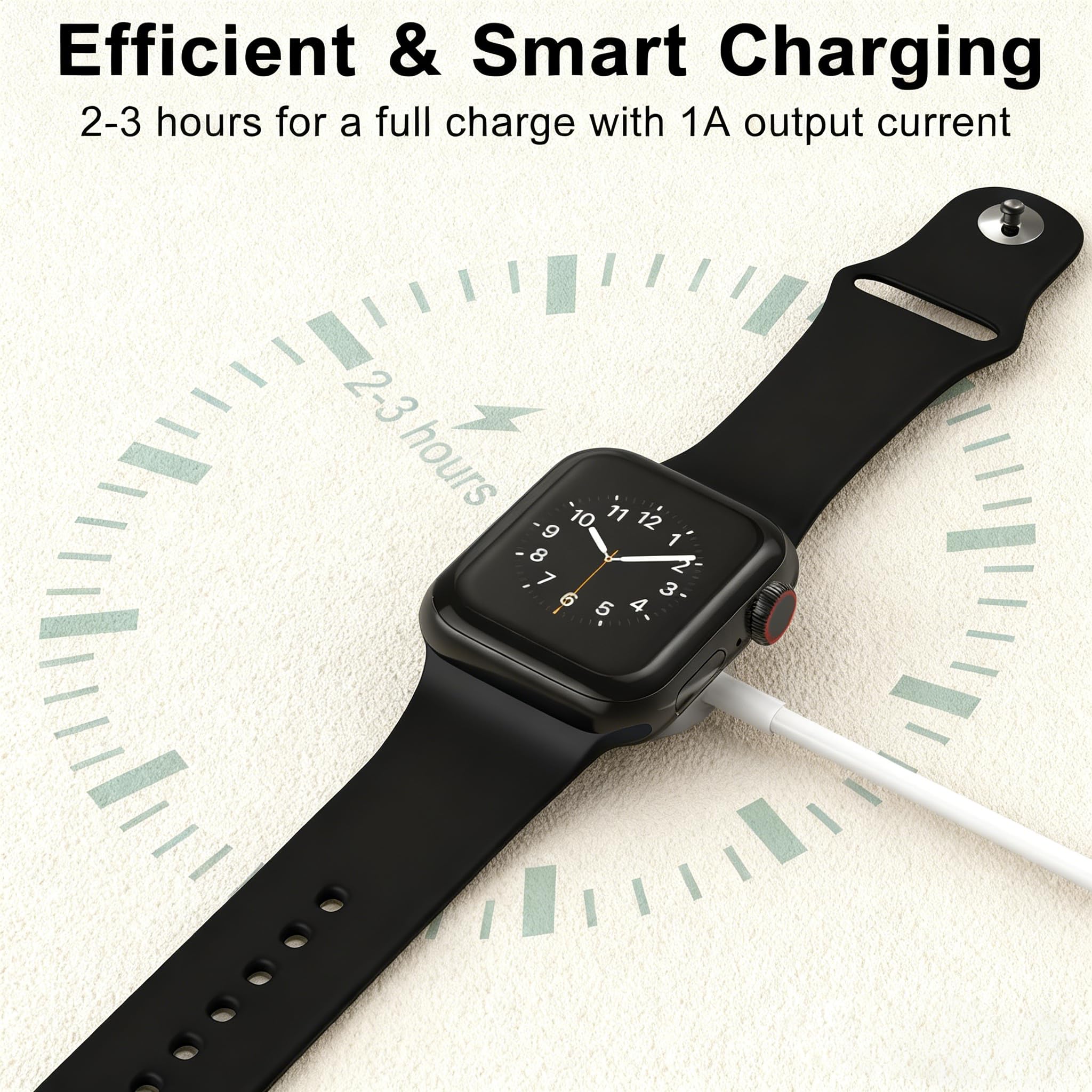 Kabel do szybkiego ładowania do zegarka Apple Watch, 2 sztuki, 2 sztuki, do iWatch Series 11/10/9/8/7/6/5/4/3/2/SE/Ultra, magnetyczna stacja ładująca USB C, ładowarka do iWatch Charger