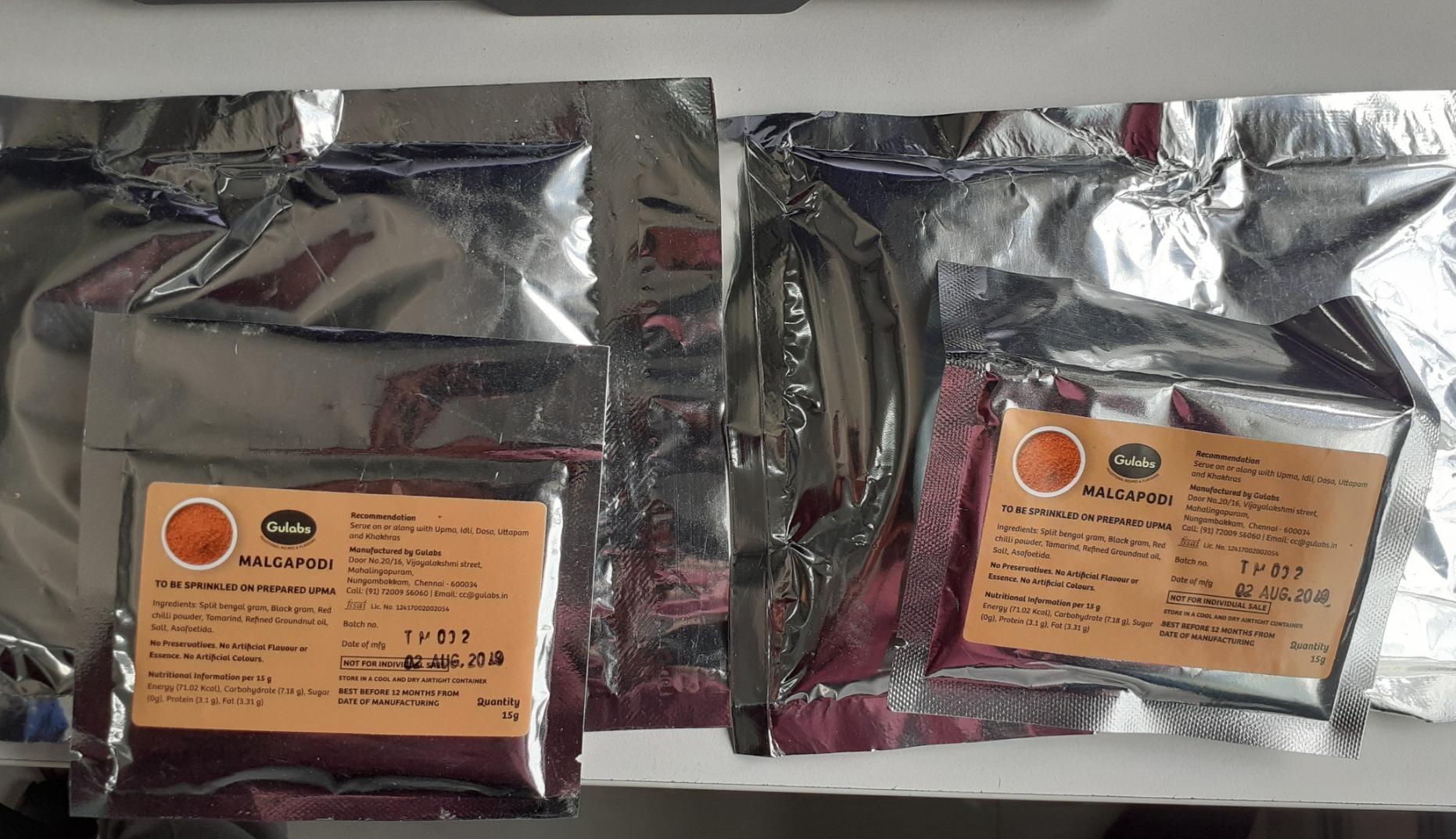 Gulabs Instant Ready-To-Cook Rava Upma Mix With Malgapodi Masala - 100g ...