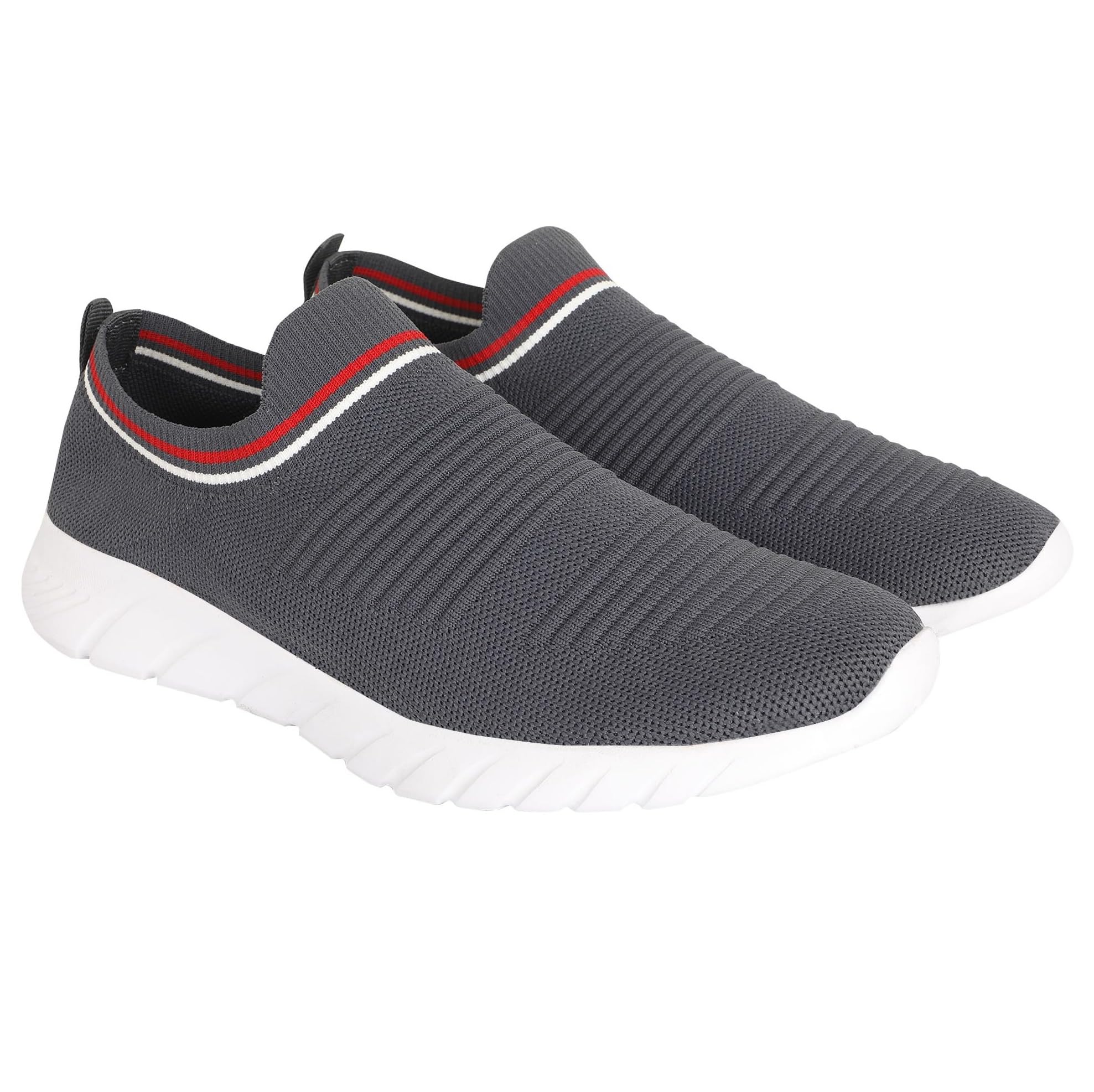 skitter Men's Lightweight Sports Shoes Polyester Material Black Color Footwear (GN8)-picture-19