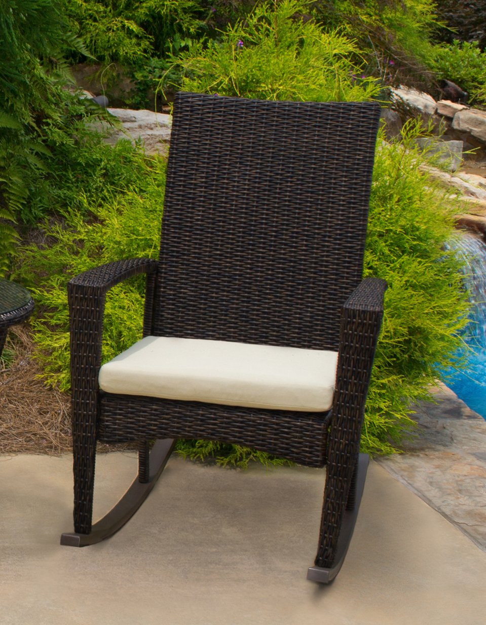 Buy Tortuga Outdoor Bayview Wicker Rocking Chair (Brown Pecan