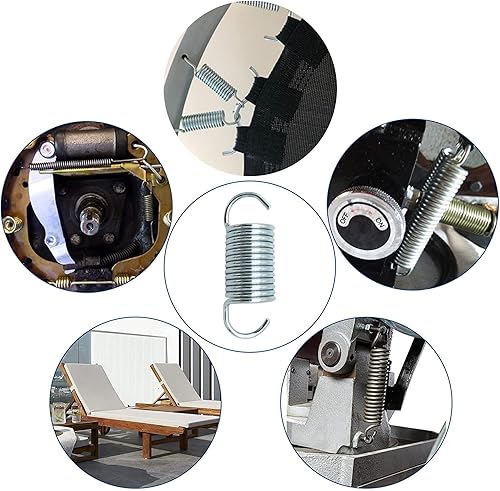 Miniatura 4 de Silla reclinable de repuesto de 2 pulgadas, mecanismo de resorte, resortes de tensión para cama, estilo de cuello corto [gancho interior de 1.8