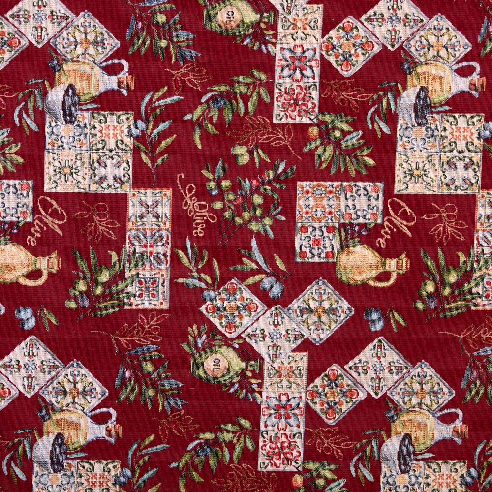 Kt KILOtela - Tela Tapicería, Jacquard Gobelino, Tapizar Sillas, Cojines, Cabecero, Sofá, Bolsos, Resistente al Desgaste, Costura, 100 cm Largo x 280 cm Ancho, Geométrico, Multicolor, 1 metro — view 15