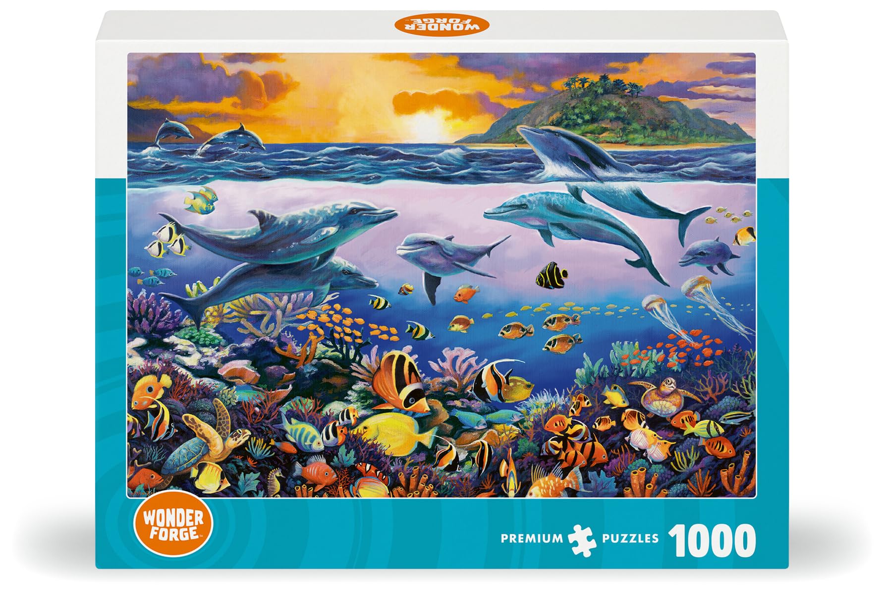 Amazon.com: Wonder Forge Underwater Frolic 1000 Piece Jigsaw