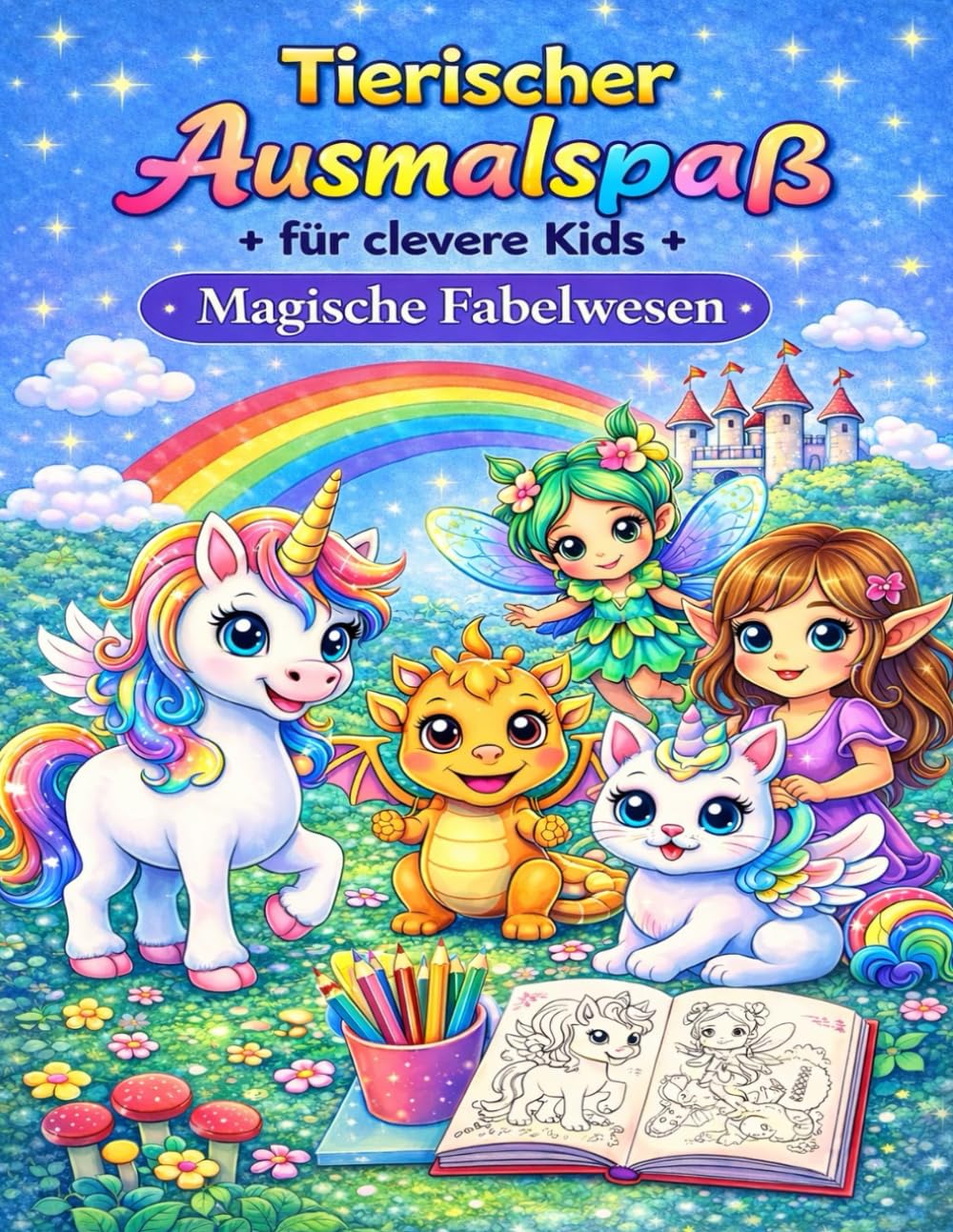 Tierischer Ausmalspaß für clevere Kids: Magische Fabelwesen