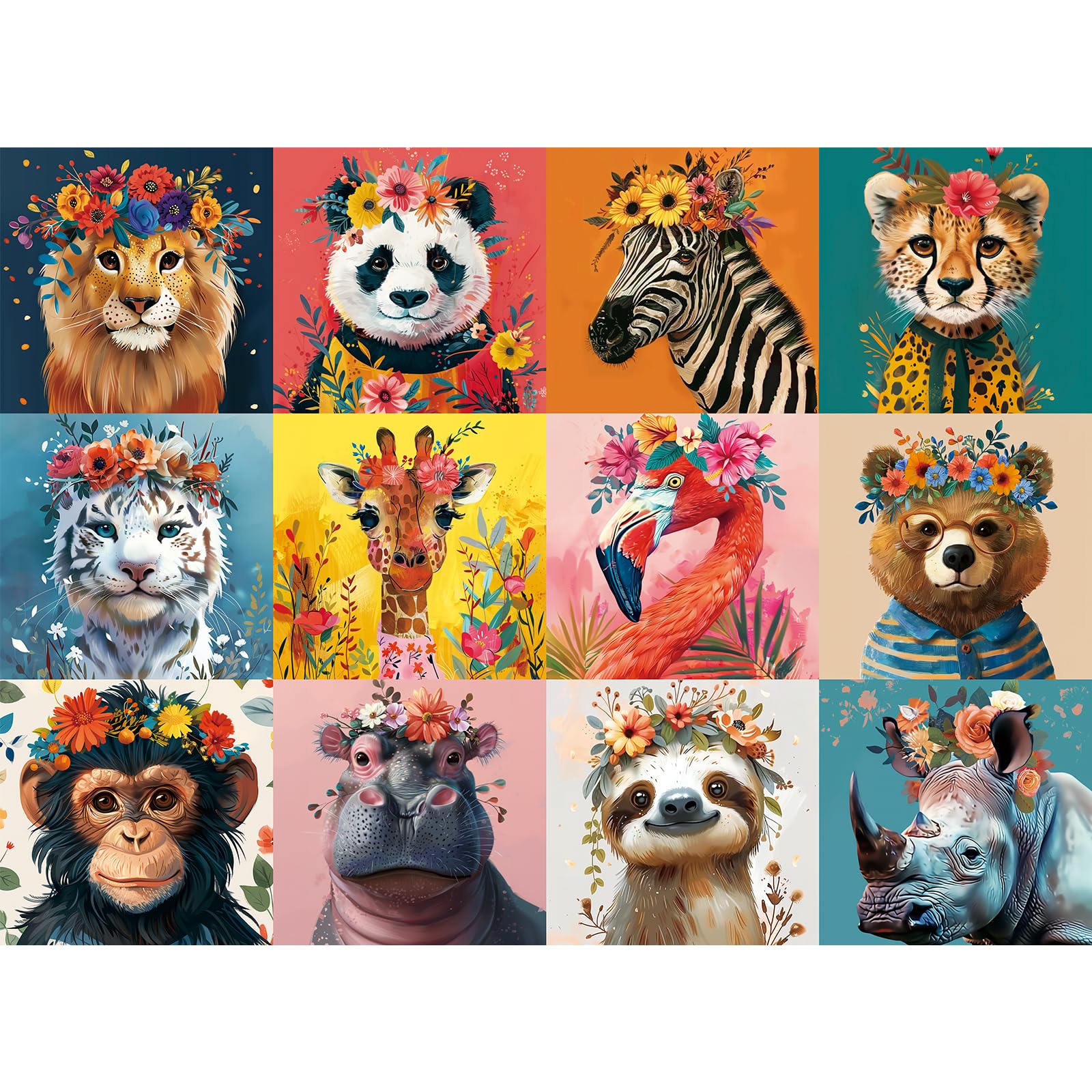500 Piece Puzzles for Adults,Beautiful Wild Animals Jigsaw Puzzle for Adults Seniors,Recycled Cardboard Dogs Puzzle 500 Piece,Family Activity Great